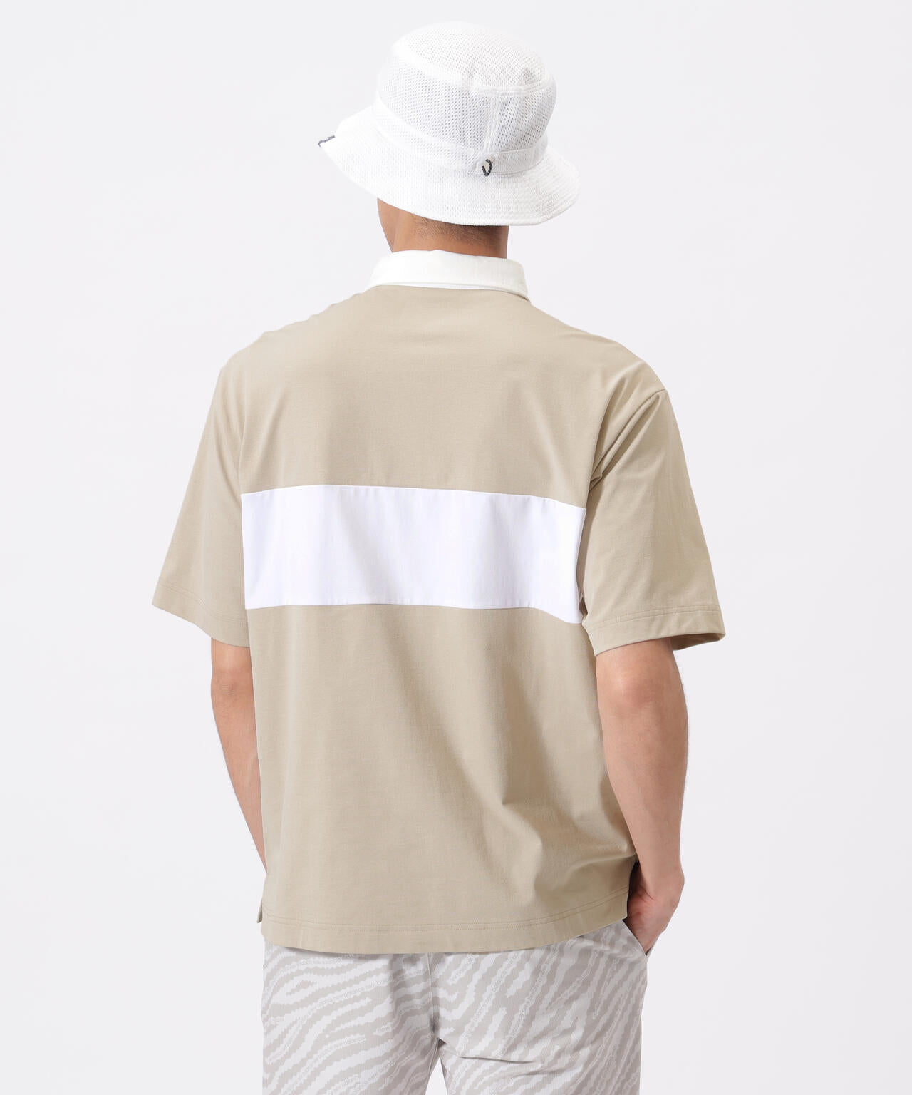 接触冷感 ハーフスリーブ ラガーシャツ (MENS) | new balance golf