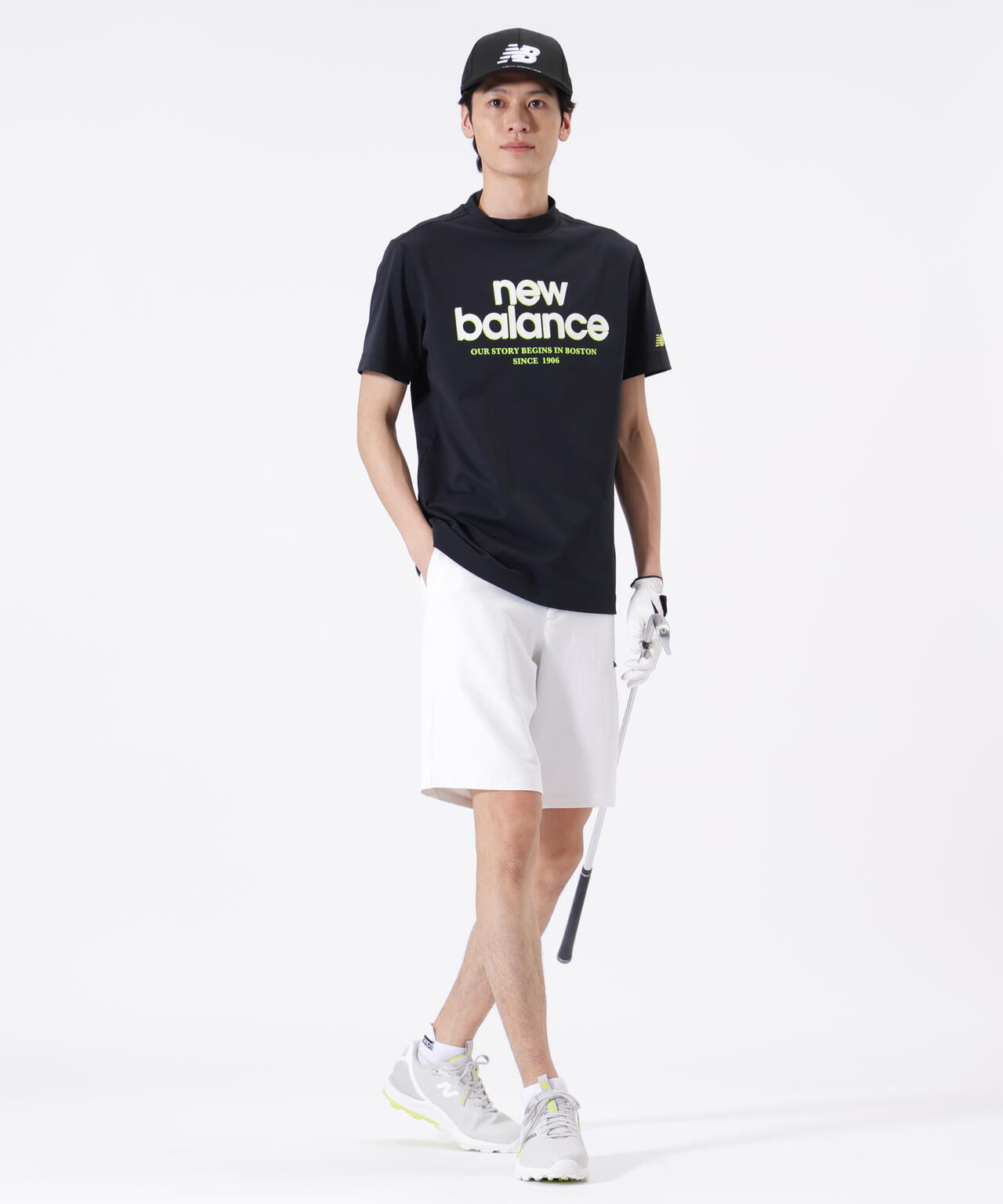 接触冷感 半袖 モックネック プルオーバー (MENS) | new balance golf