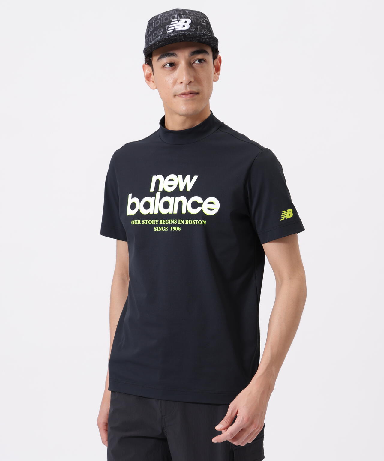 接触冷感 半袖 モックネック プルオーバー (MENS) | new balance golf