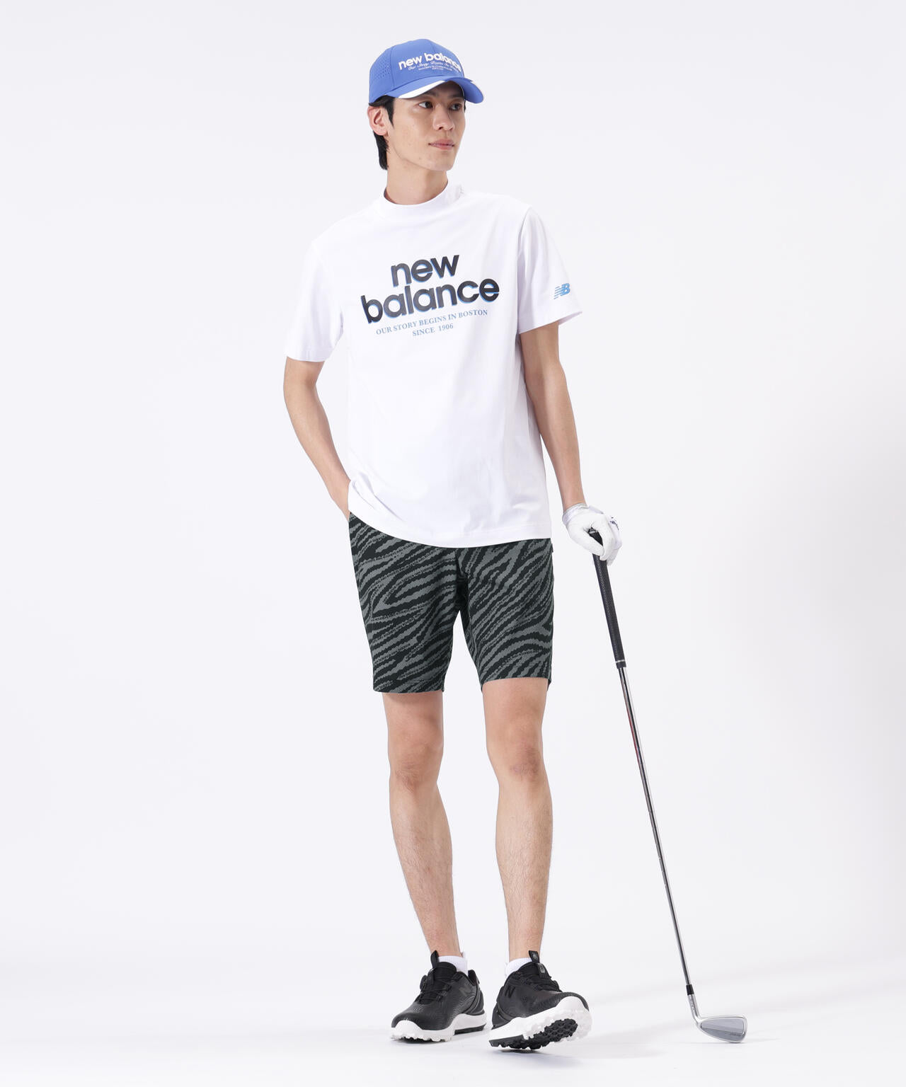 接触冷感 半袖 モックネック プルオーバー (MENS) | new balance golf