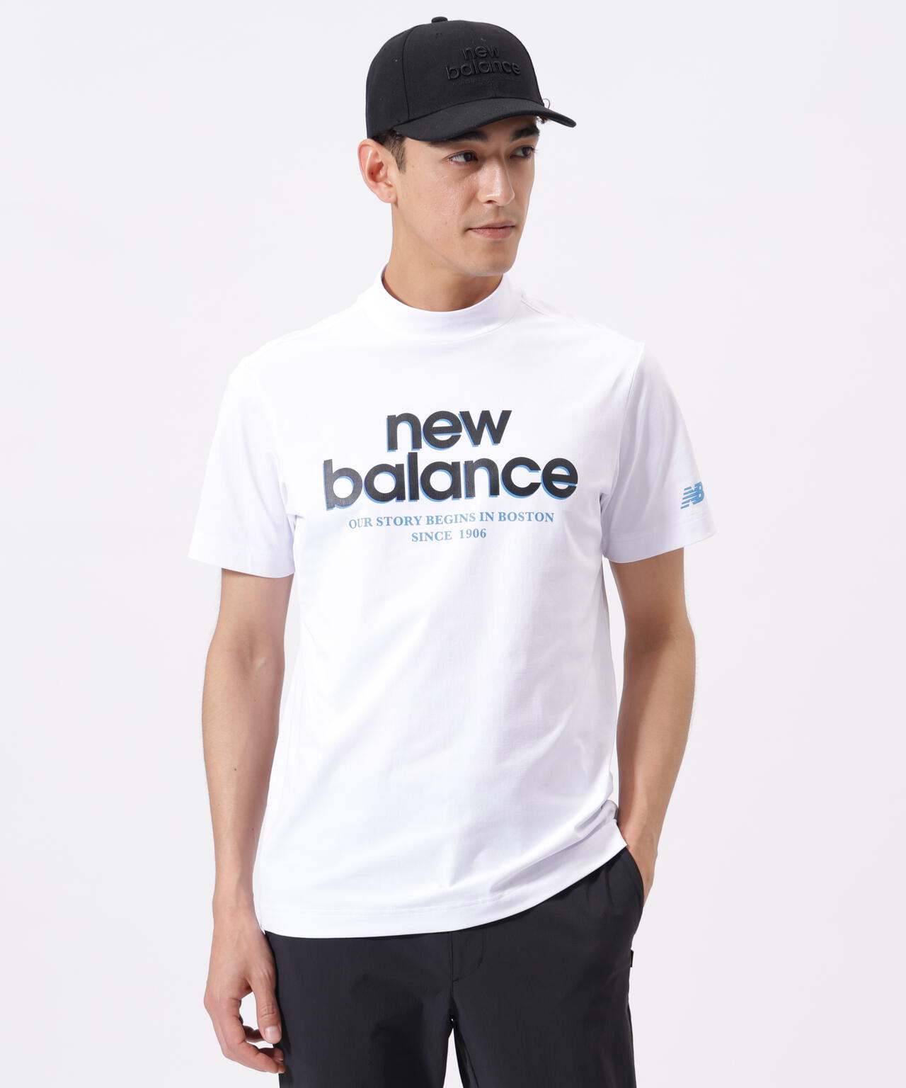 接触冷感 半袖 モックネック プルオーバー (MENS) | new balance golf