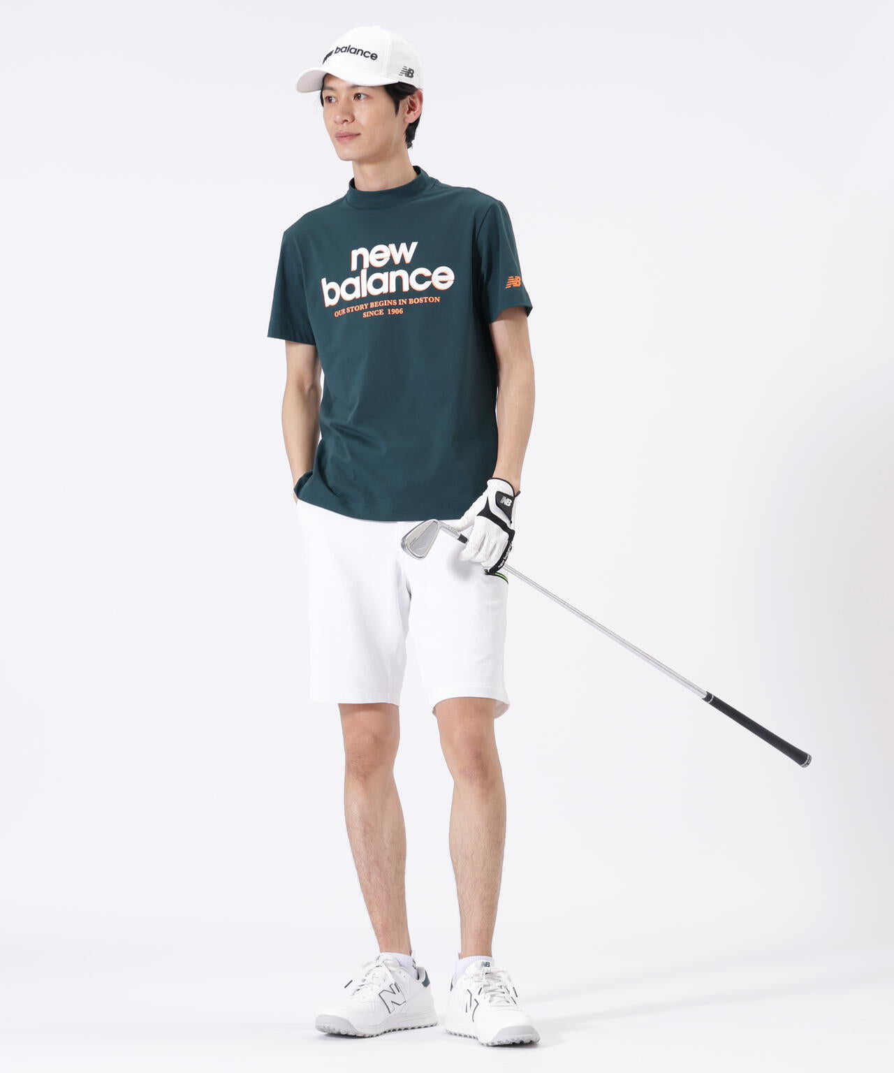 接触冷感 半袖 モックネック プルオーバー (MENS) | new balance golf