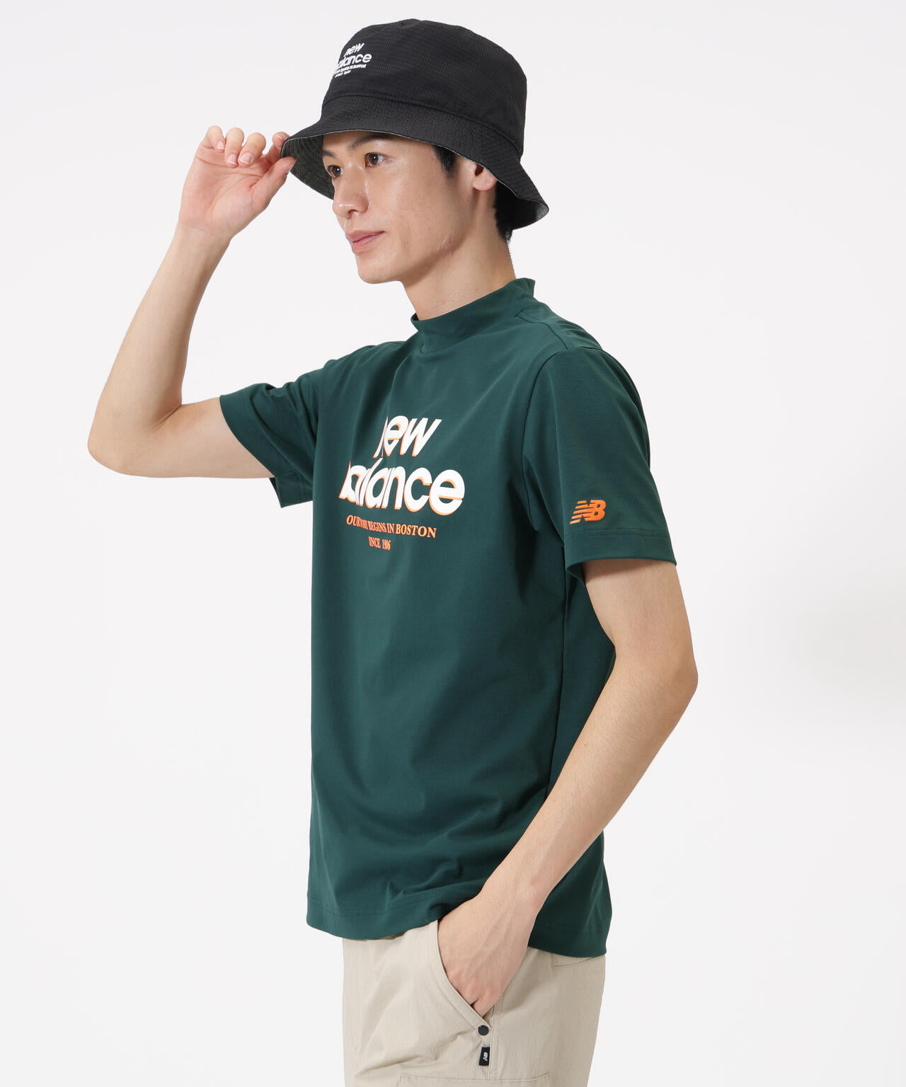 接触冷感 半袖 モックネック プルオーバー (MENS) | new balance golf