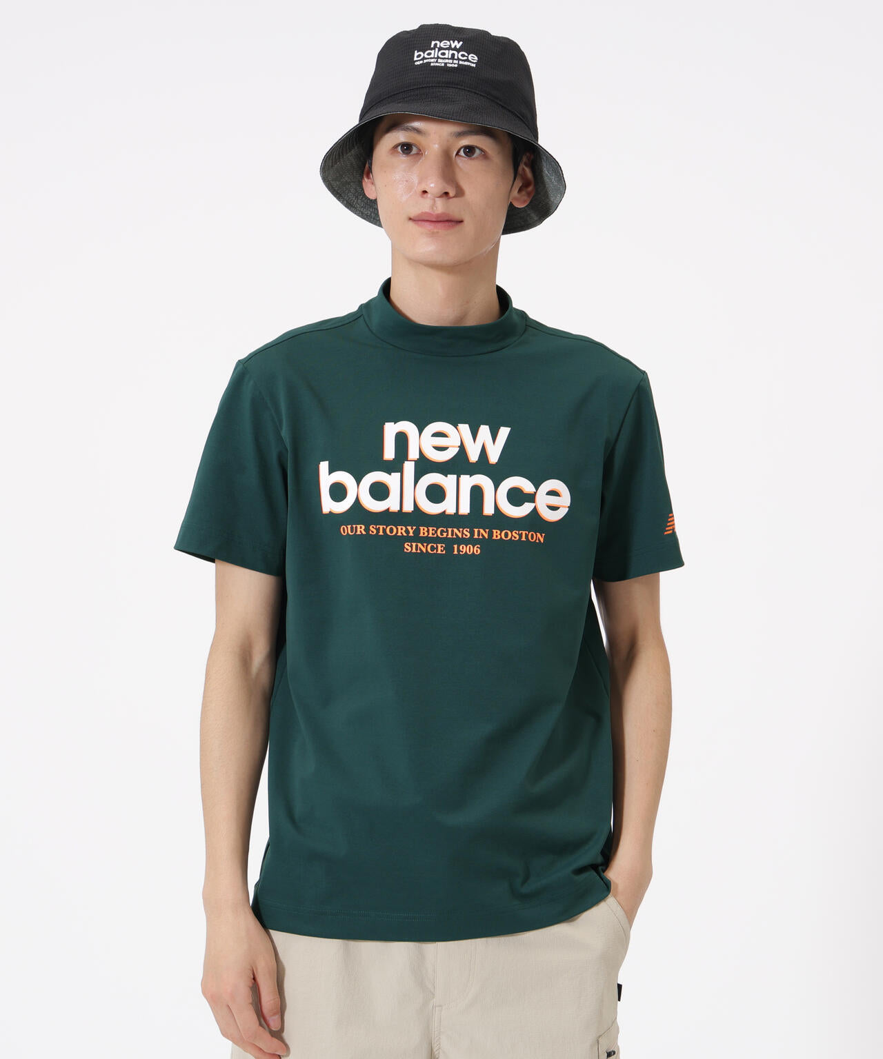 接触冷感 半袖 モックネック プルオーバー (MENS) | new balance golf