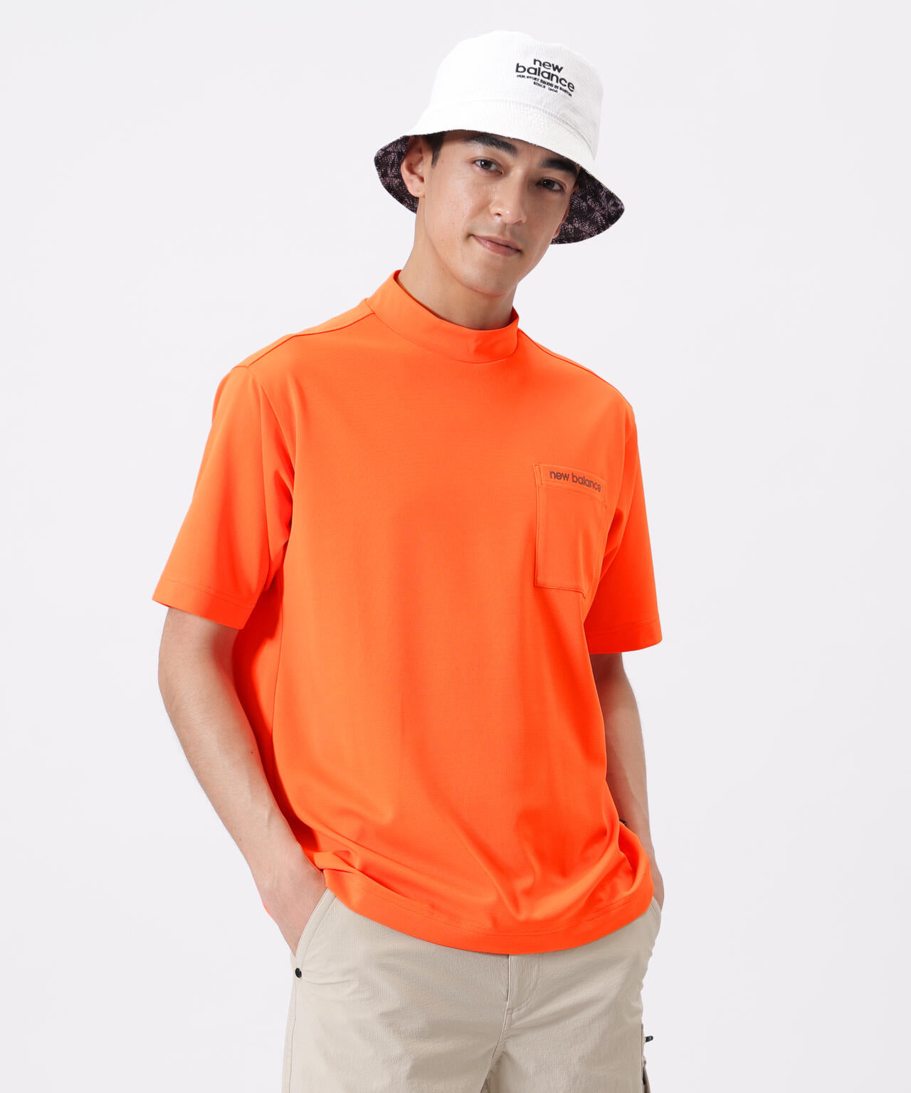 ハーフスリーブ モックネック プルオーバー (MENS) | new balance golf