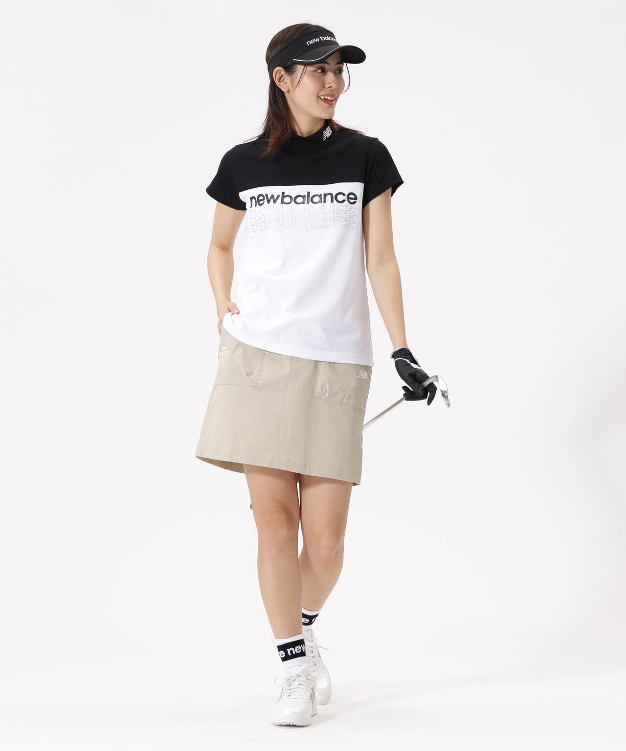 超速乾 半袖 モックネック プルオーバー (WOMENS)