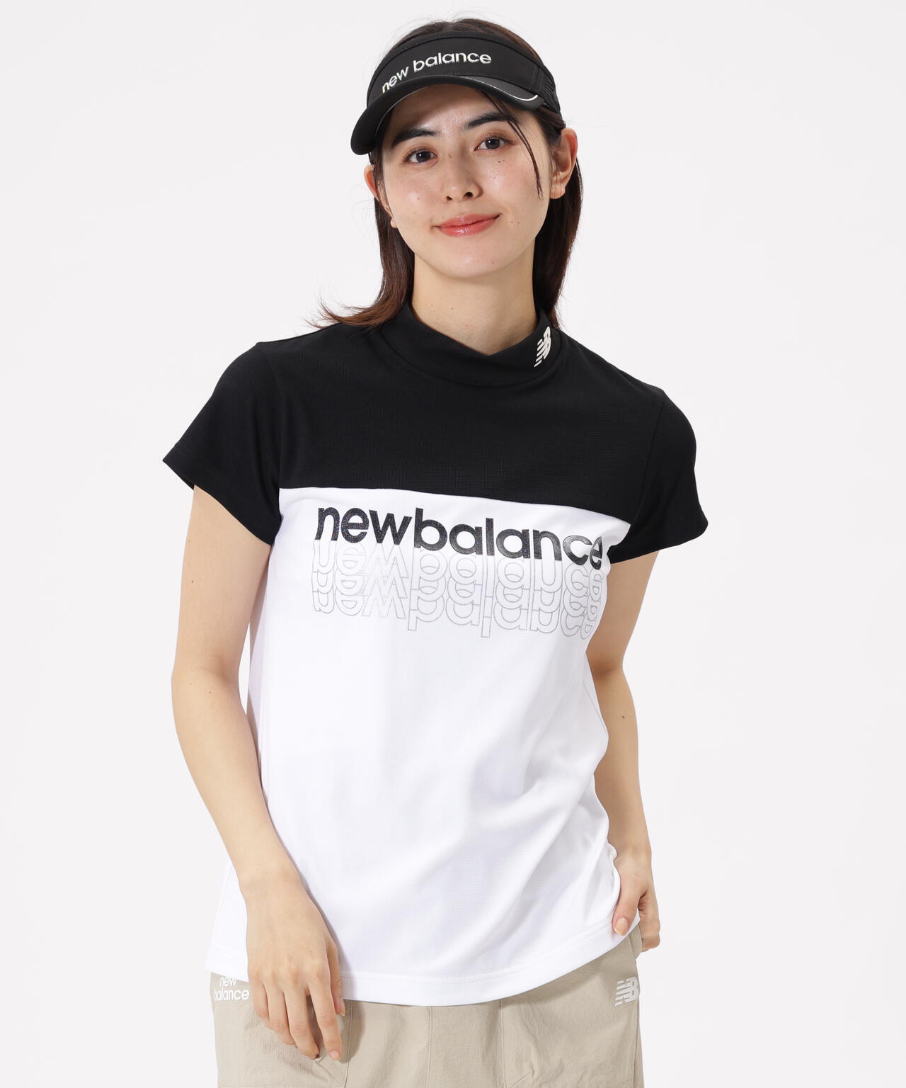 超速乾 半袖 モックネック プルオーバー (WOMENS)