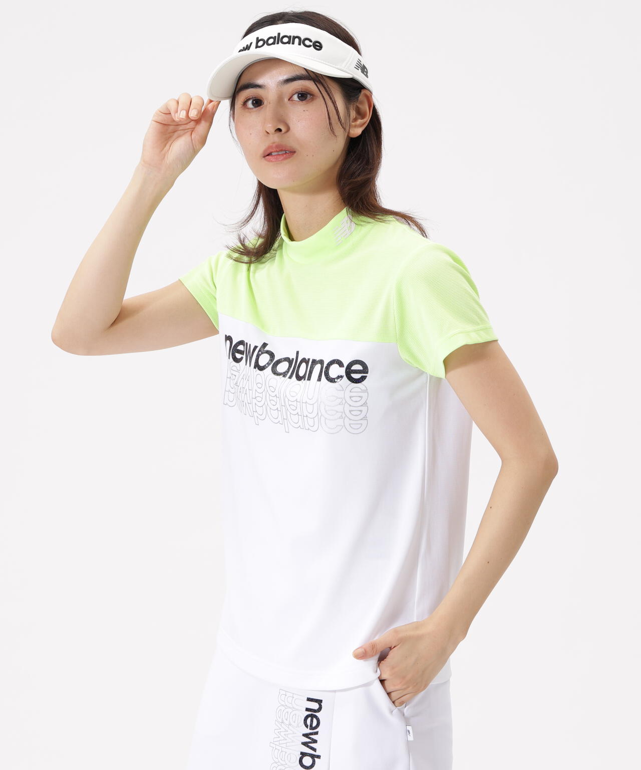 超速乾 半袖 モックネック プルオーバー (WOMENS)