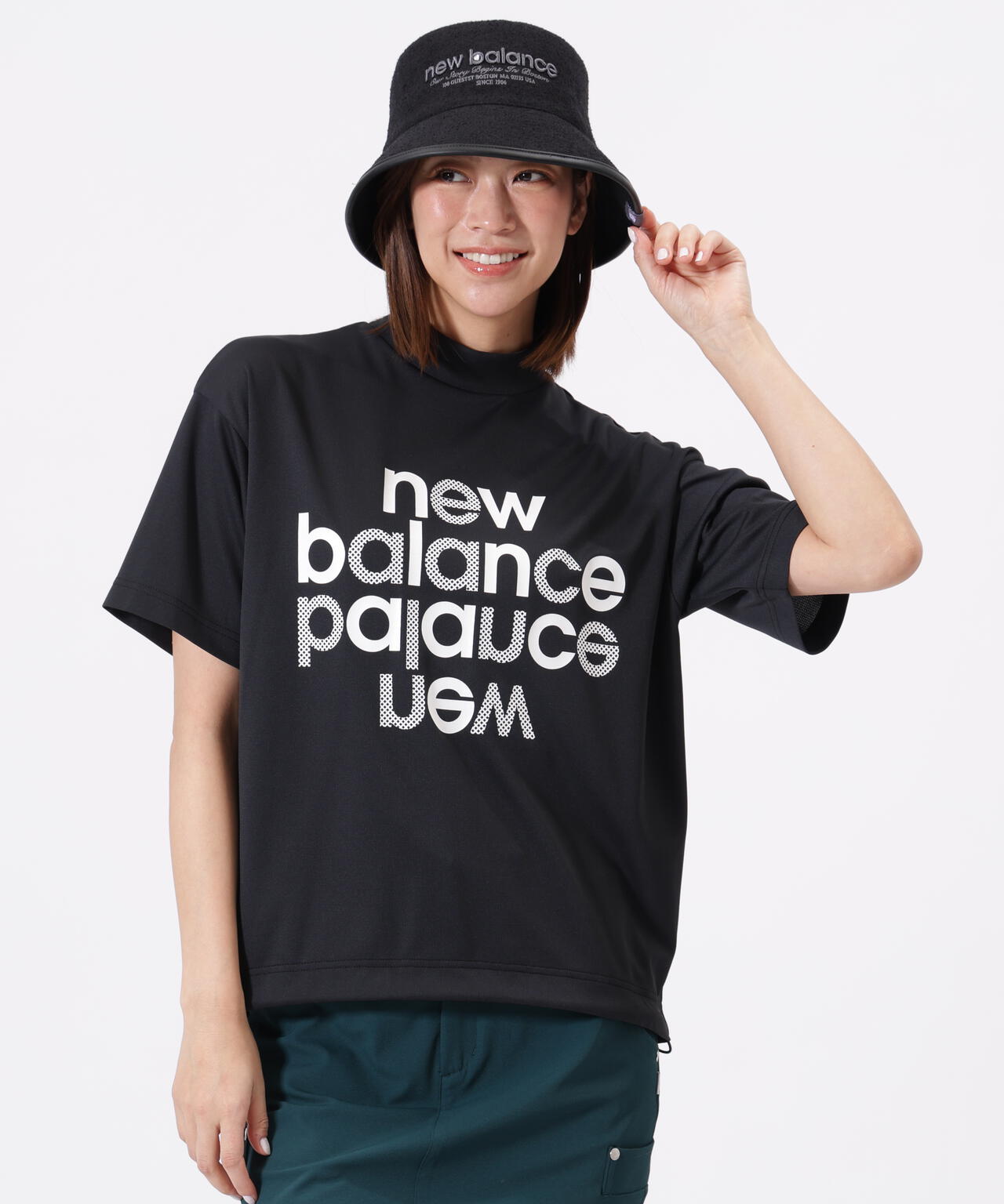 ハーフスリーブ モックネック プルオーバー (WOMENS) | new balance