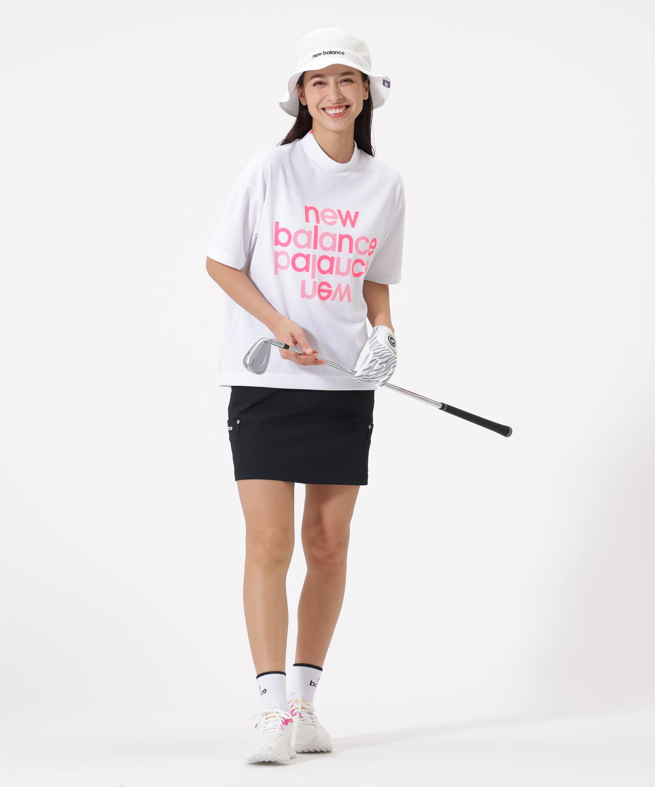 ハーフスリーブ モックネック プルオーバー (WOMENS)