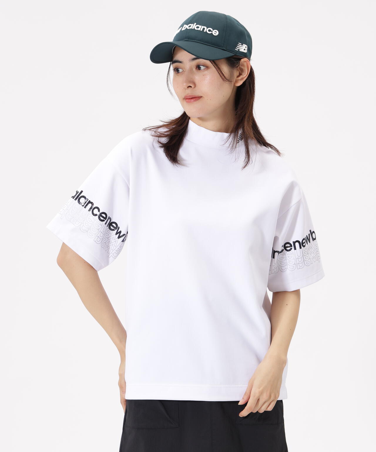 ハーフスリーブ モックネック プルオーバー (WOMENS) | new balance ハーフスリーブ モックネック プルオーバー (WOMENS) | new balance
