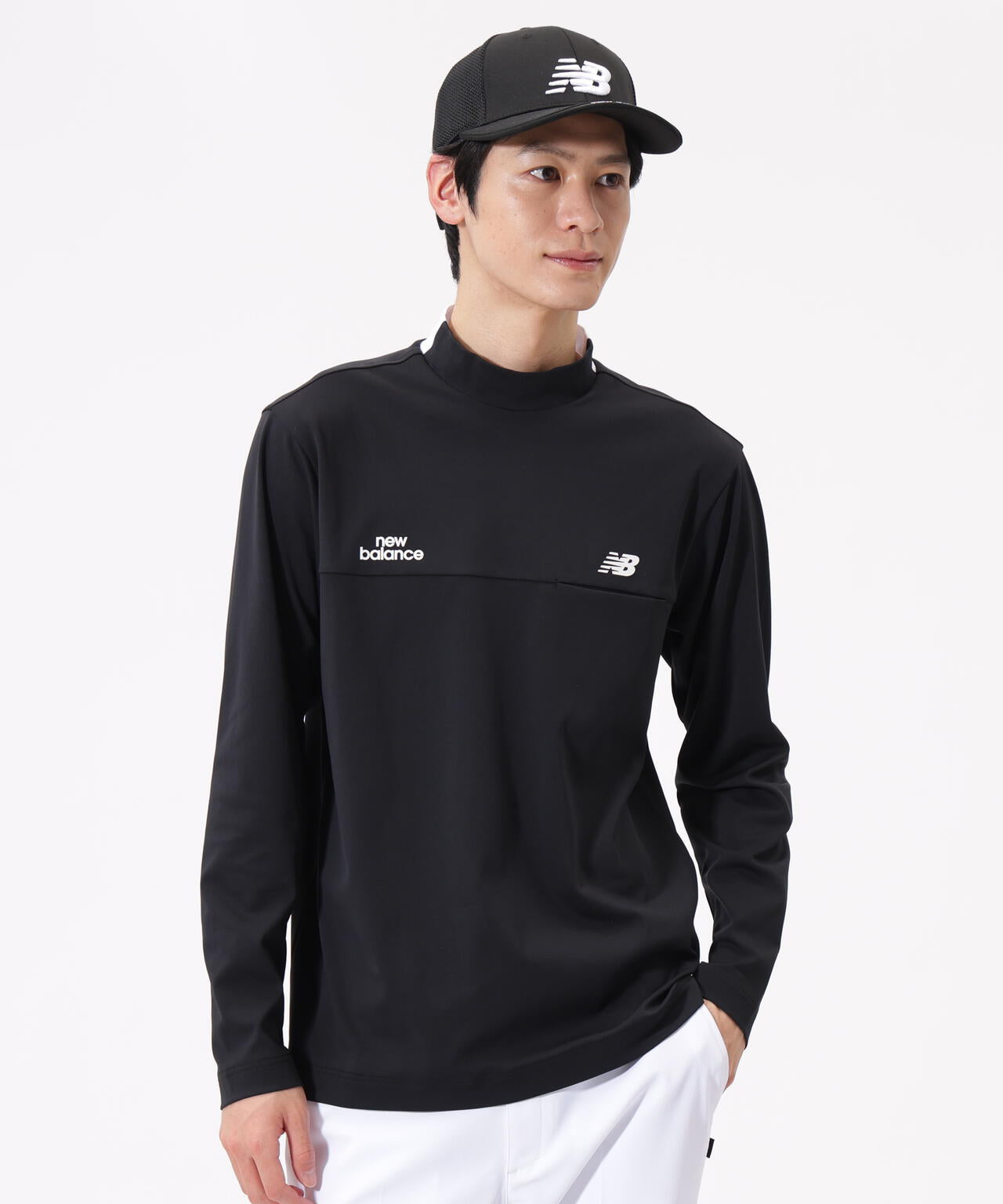 【直営店舗限定】長袖 モックネック プルオーバー (MENS)