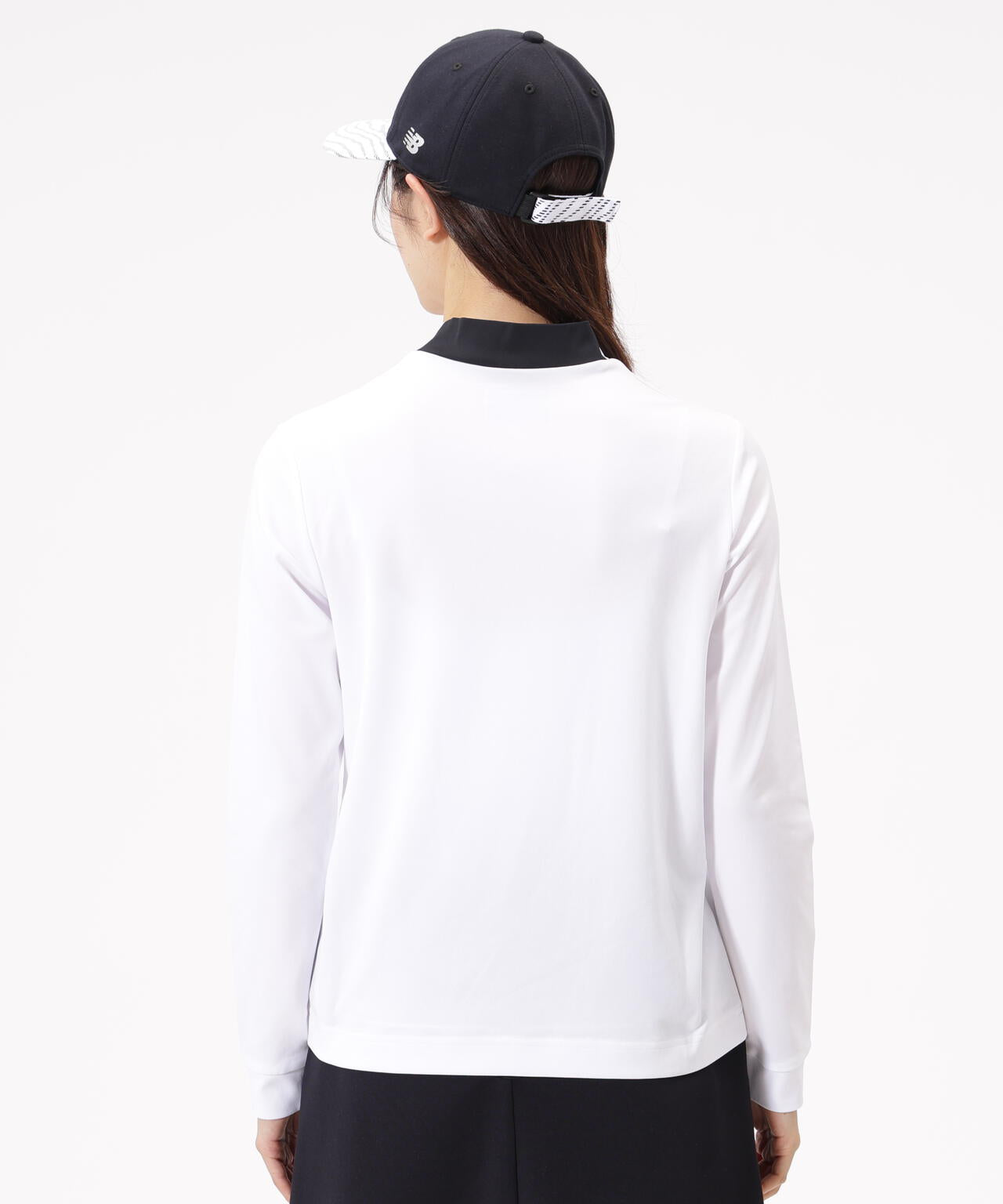 【ホワイト】長袖 モックネック プルオーバー (WOMENS) 直営店舗限定】長袖 モックネック プルオーバー (WOMENS) | new