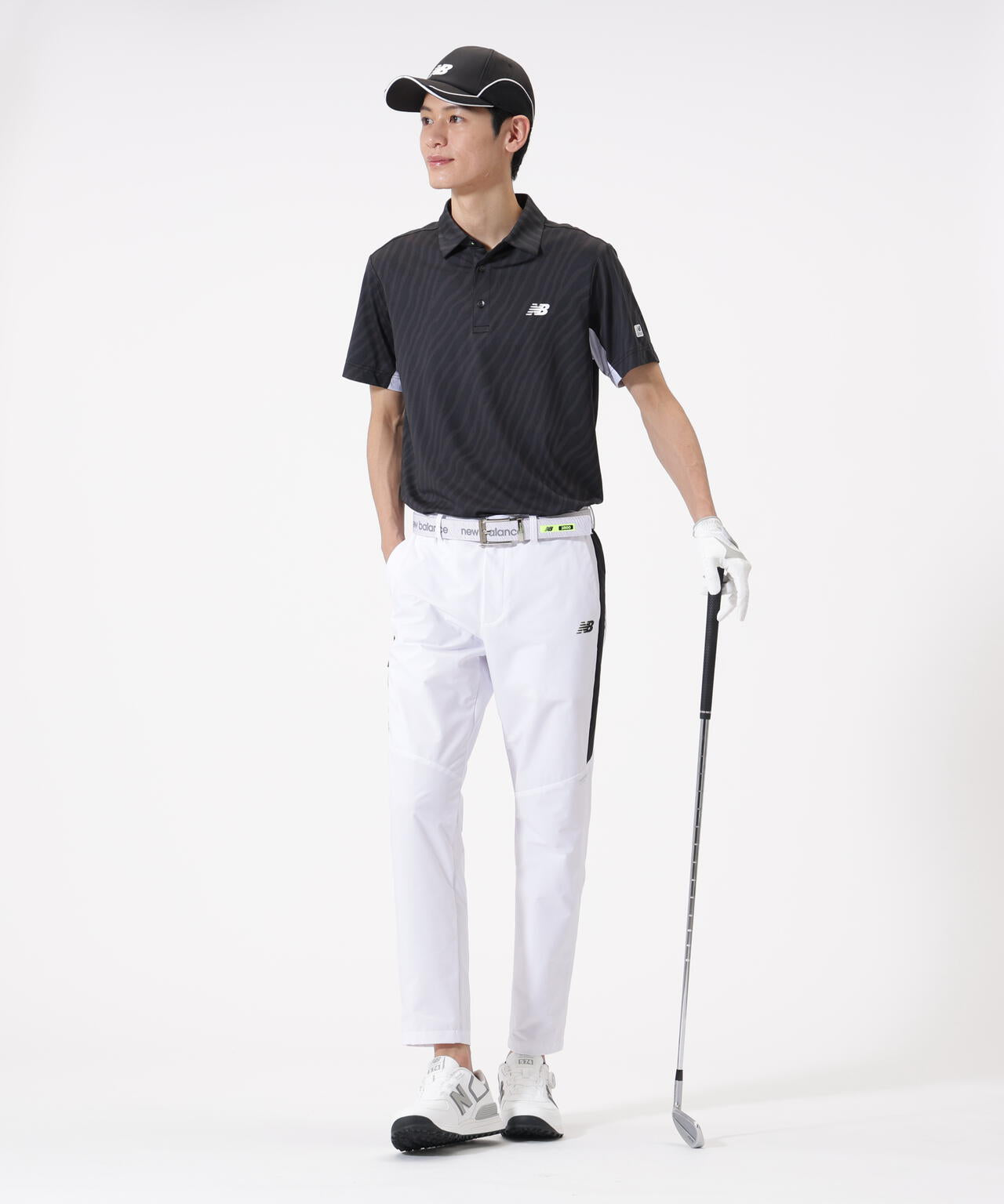 トーナルゼブラ柄 半袖 カラーシャツ (MENS) | new balance golf