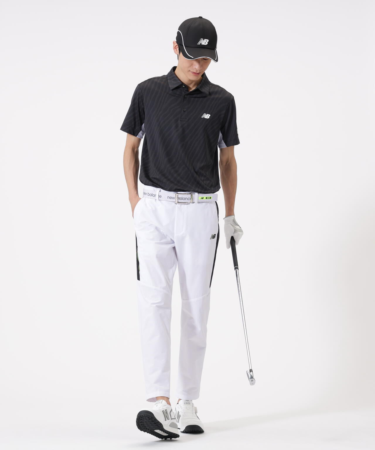 トーナルゼブラ柄 半袖 カラーシャツ (MENS) | new balance golf