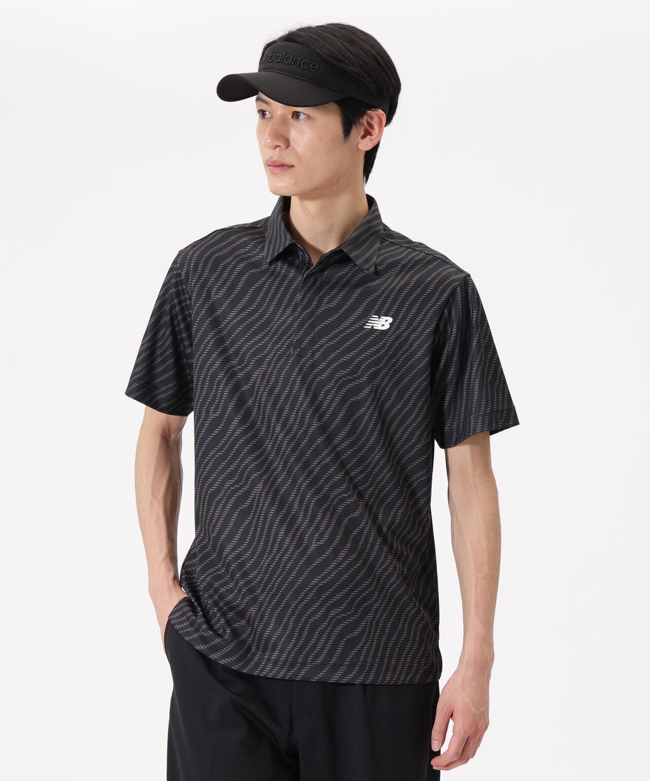 ストライプゼブラ 半袖 カラーシャツ (MENS) | new balance golf