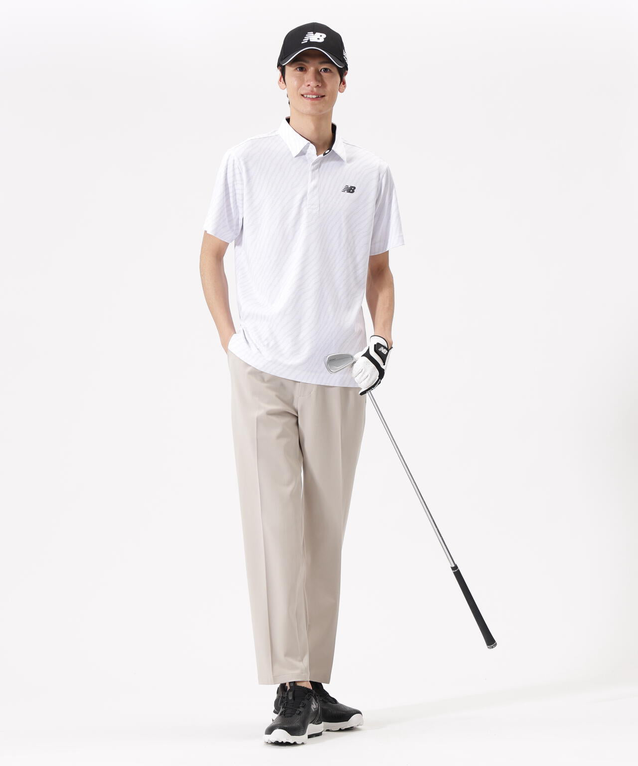 ストライプゼブラ 半袖 カラーシャツ (MENS) | new balance golf