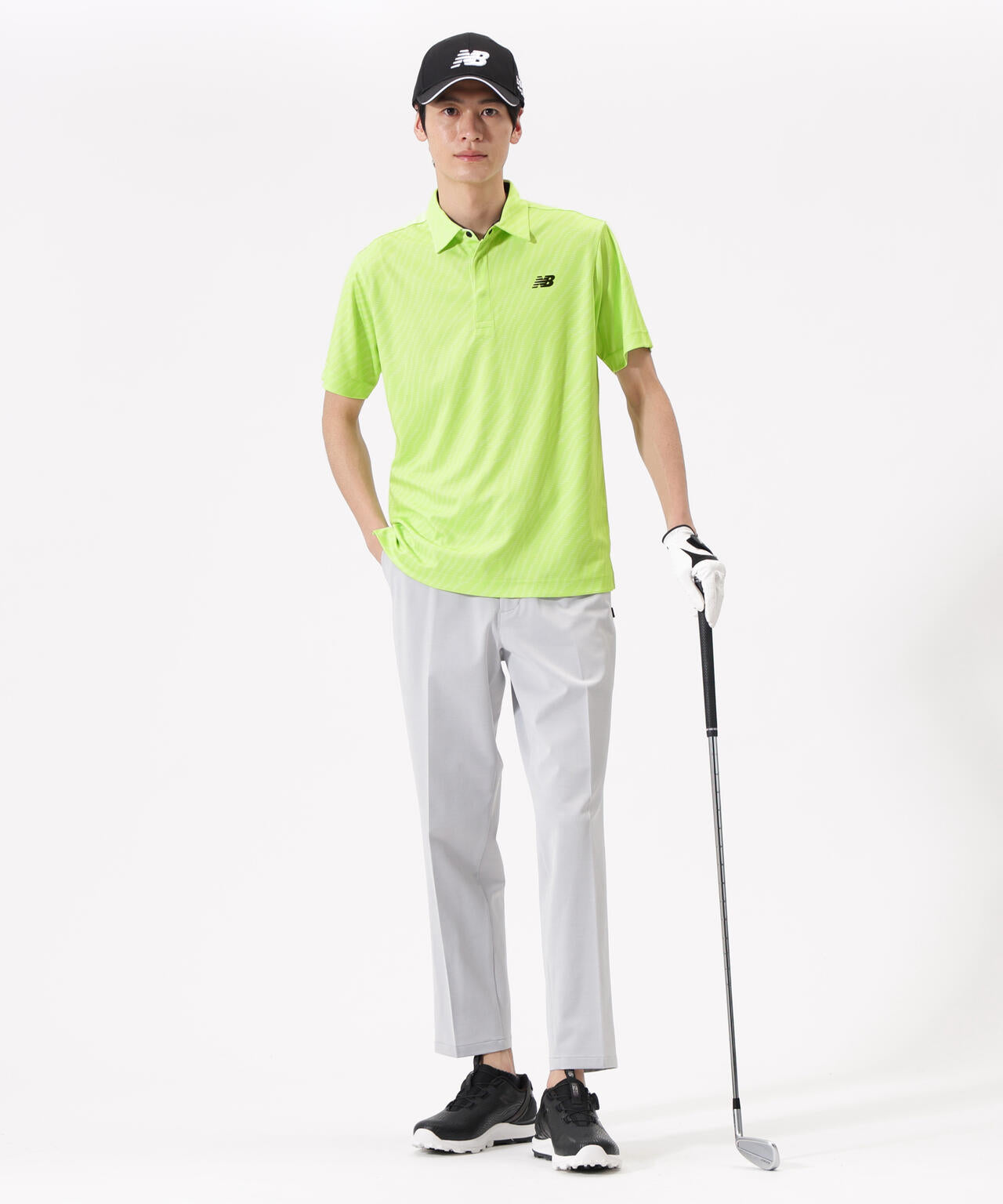 ストライプゼブラ 半袖 カラーシャツ (MENS) | new balance golf