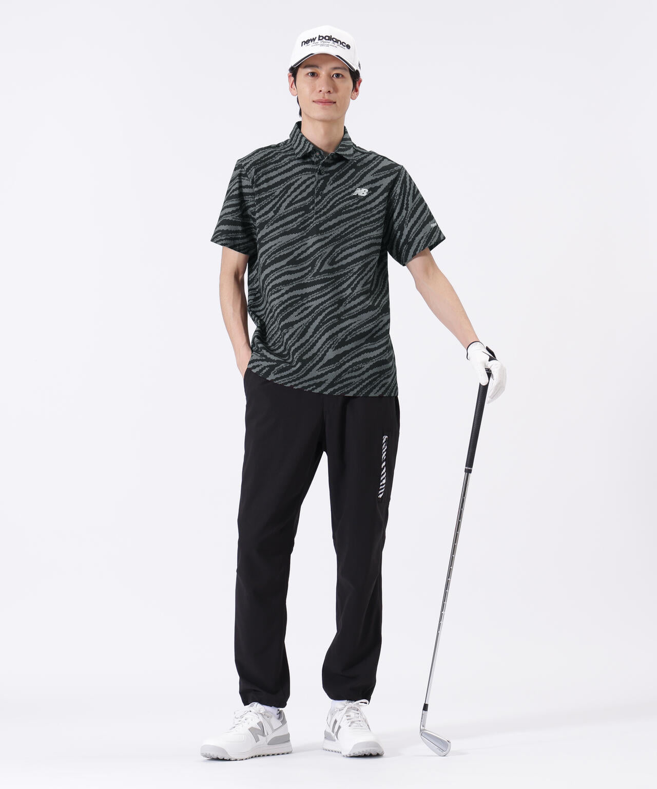 ゼブラ柄 半袖 カラーシャツ (MENS) | new balance golf