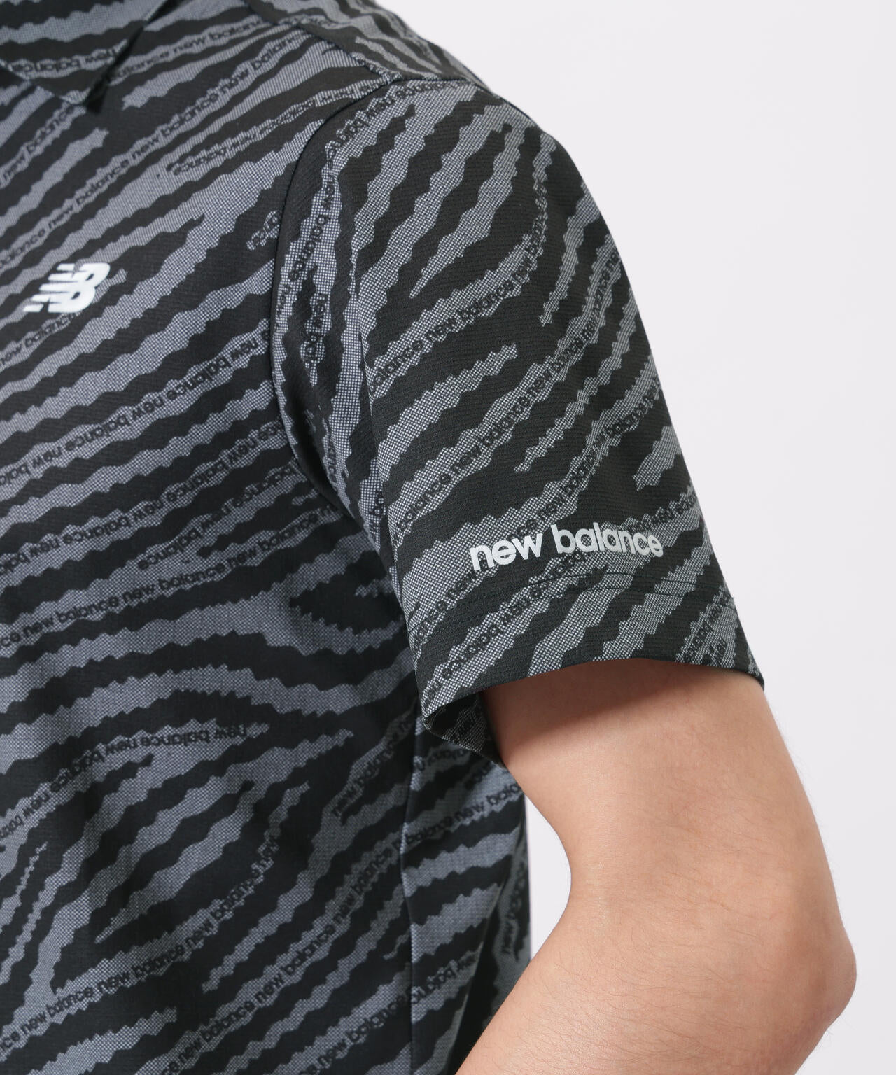 ゼブラ柄 半袖 カラーシャツ (MENS) | new balance golf