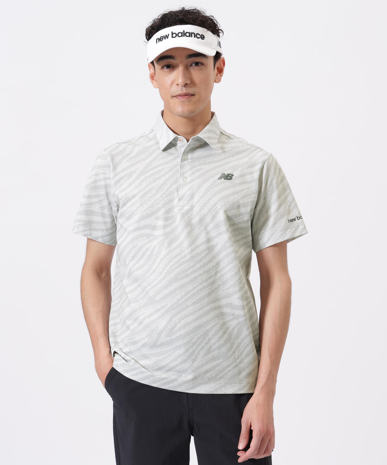 ゼブラ柄 半袖 カラーシャツ (MENS) | new balance golf