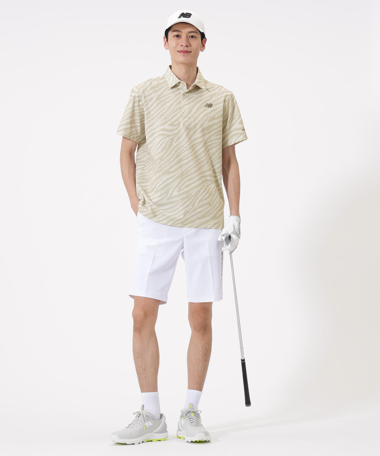 ゼブラ柄 半袖 カラーシャツ (MENS) | new balance golf