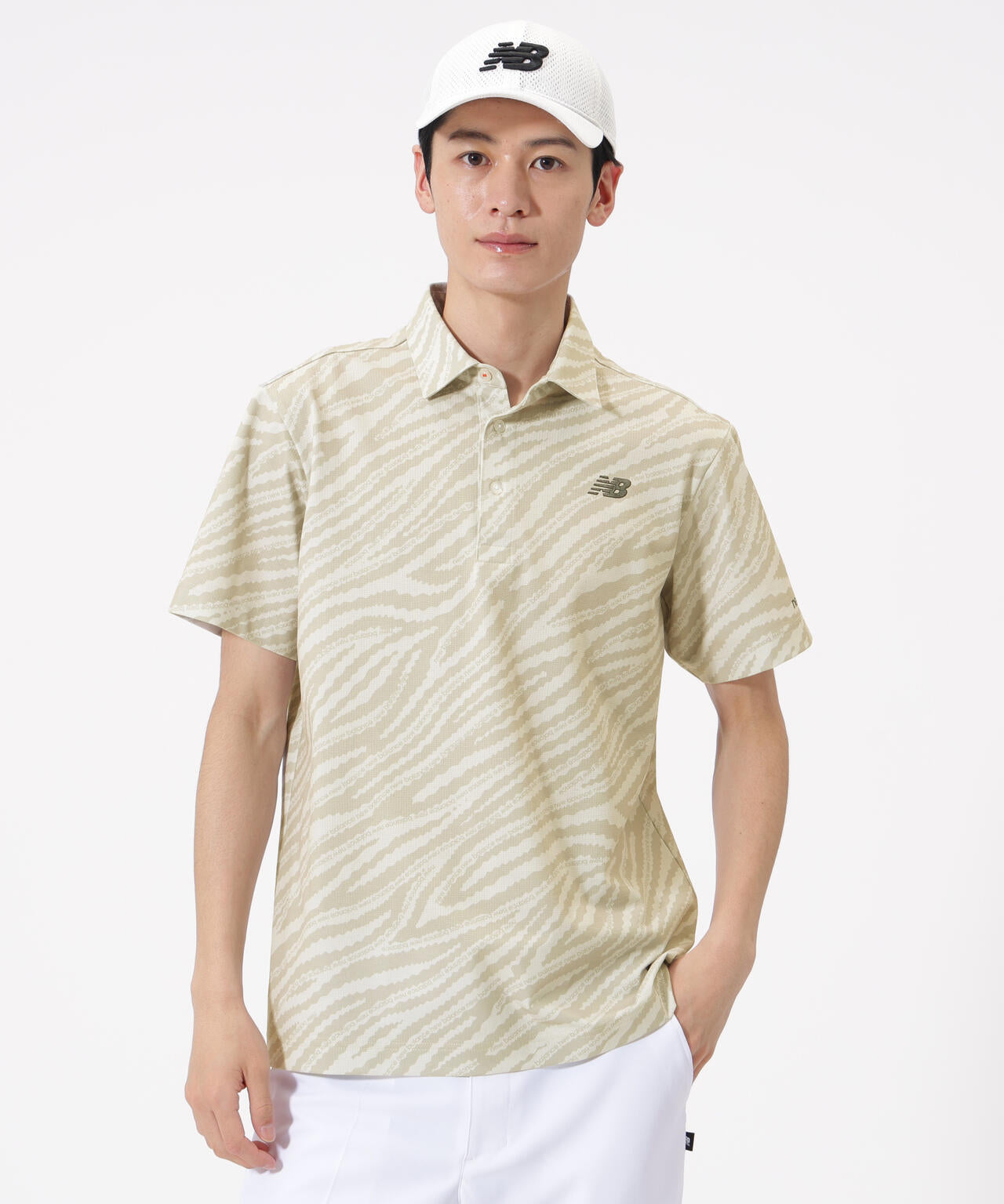 ゼブラ柄 半袖 カラーシャツ (MENS) | new balance golf