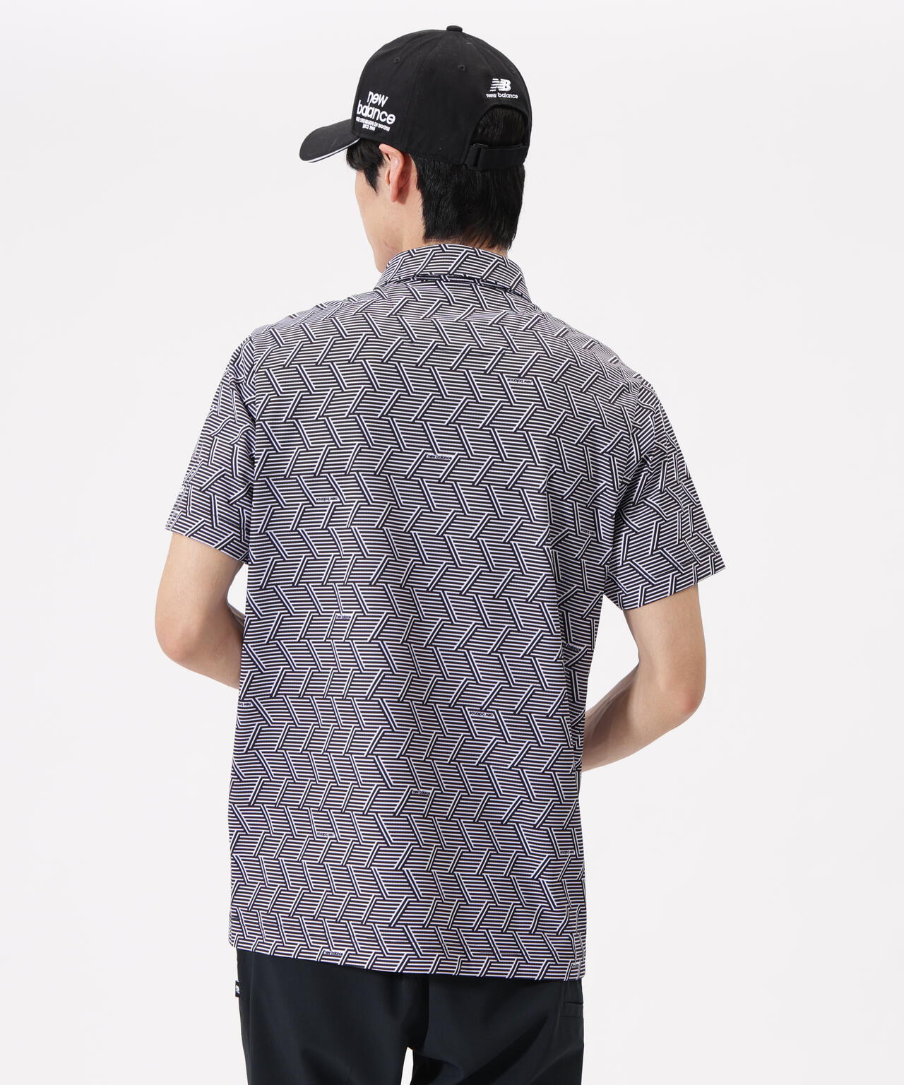 ジオメトリック柄 半袖 カラーシャツ (MENS) | new balance golf