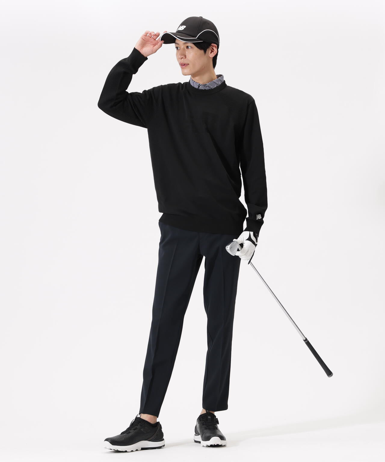 ジオメトリック柄 半袖 カラーシャツ (MENS) | new balance golf