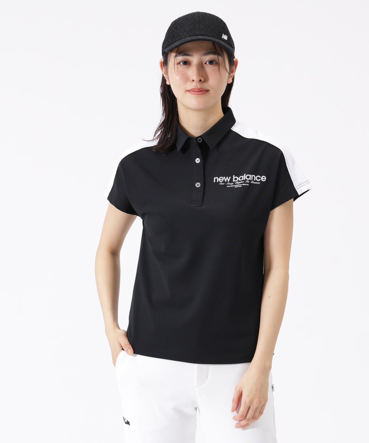 フレンチスリーブ カラーシャツ (WOMENS)