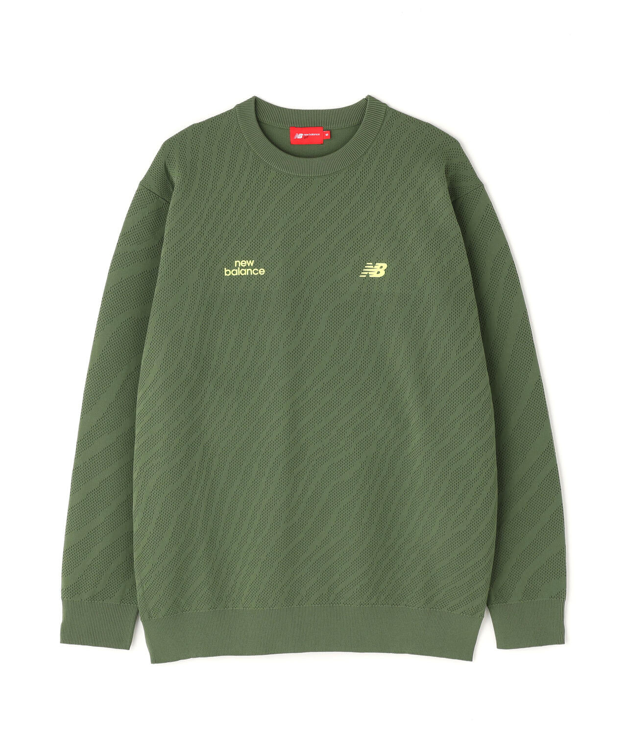 トーナルゼブラ柄 メッシュ ニット プルオーバー (MENS)