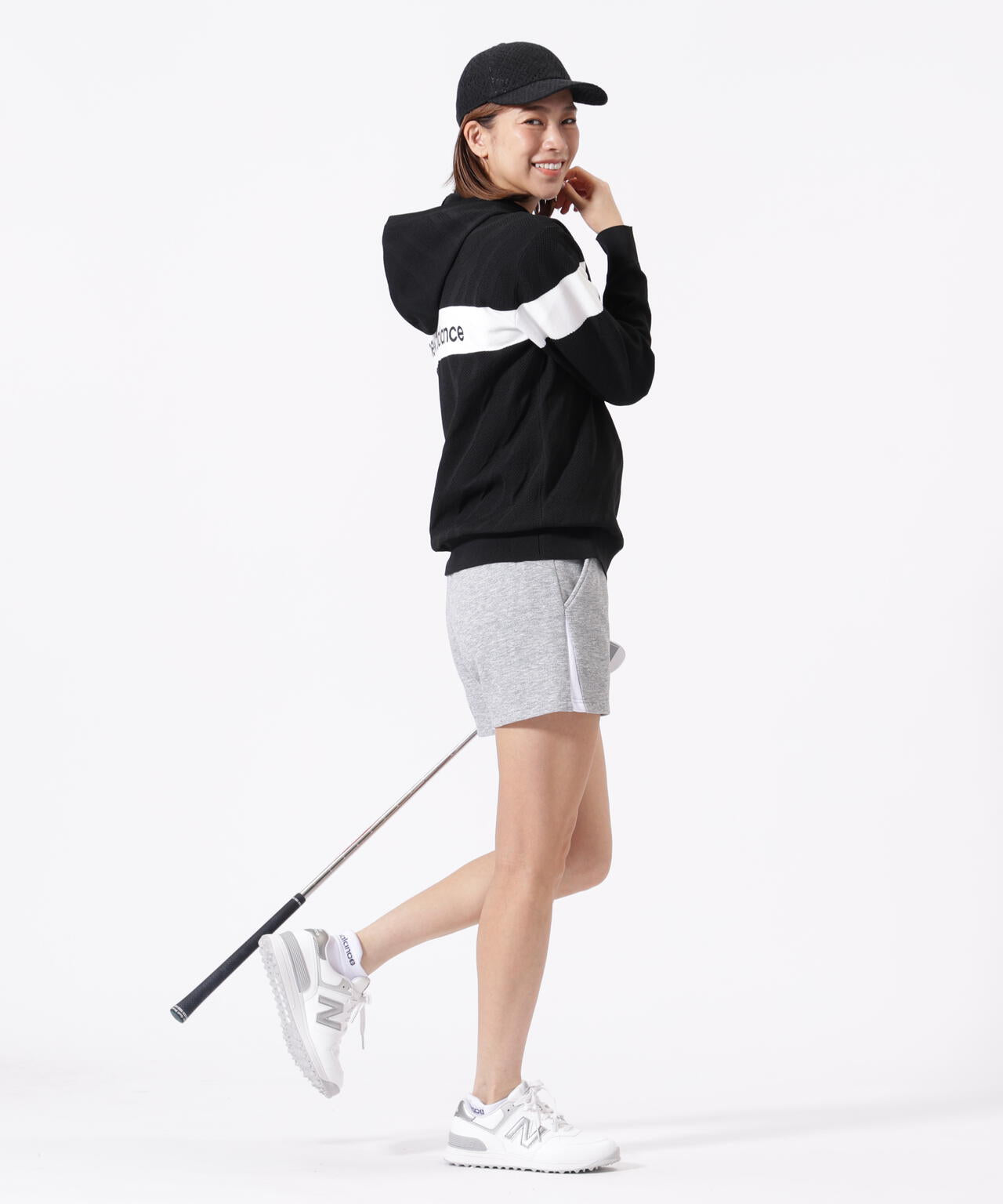 ゼブラ柄 ニット プルオーバー フーディー (WOMENS) | new balance