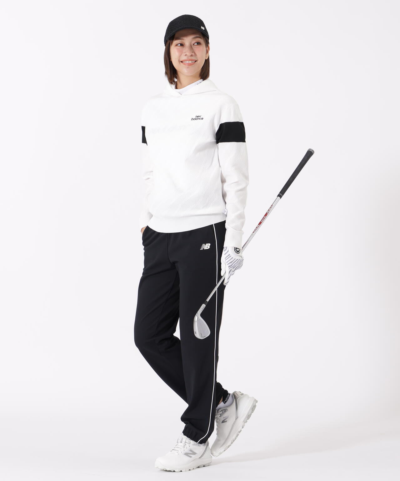 ゼブラ柄 ニット プルオーバー フーディー (WOMENS) | new balance