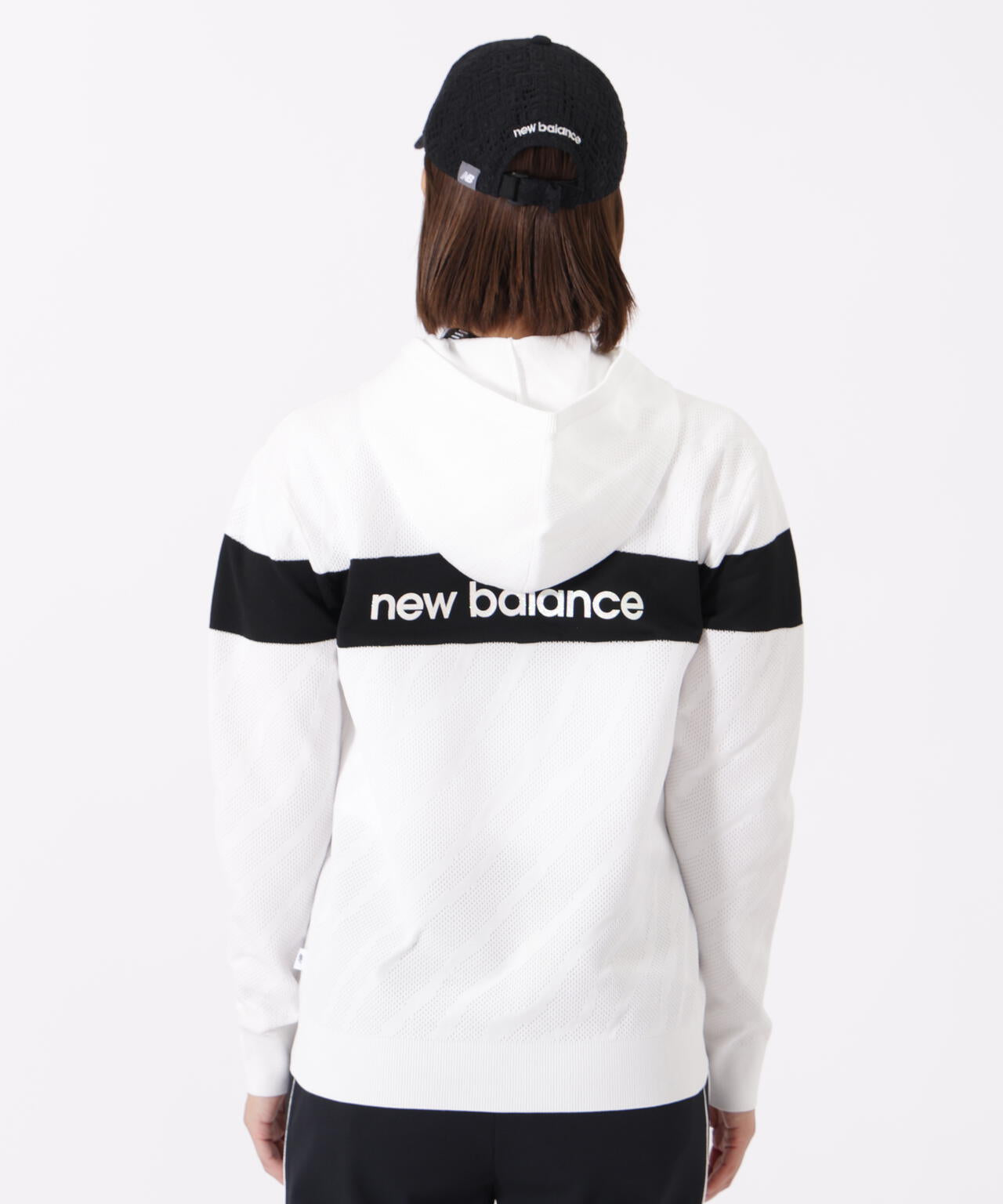 ゼブラ柄 ニット プルオーバー フーディー (WOMENS) | new balance