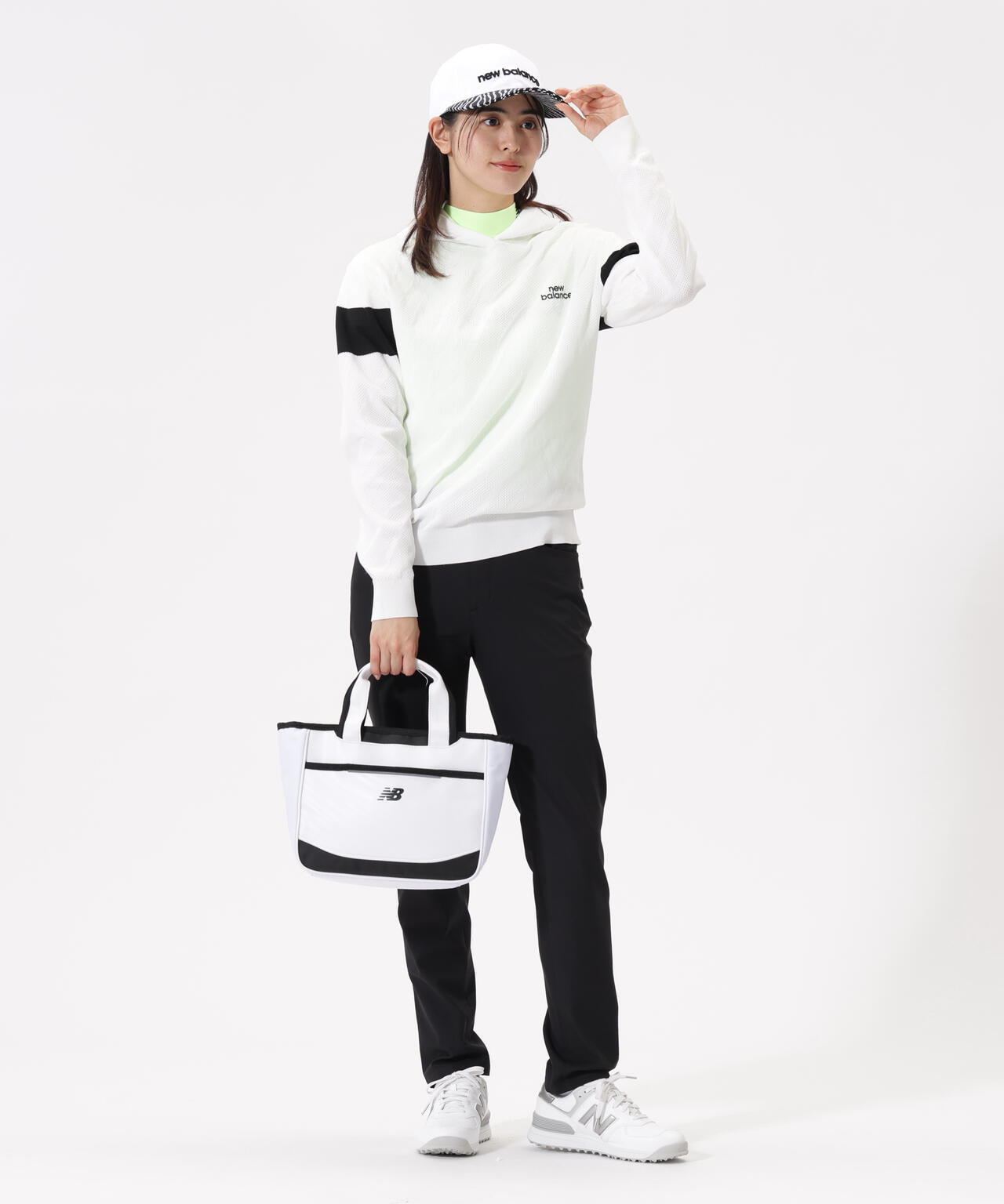 ゼブラ柄 ニット プルオーバー フーディー (WOMENS) | new balance