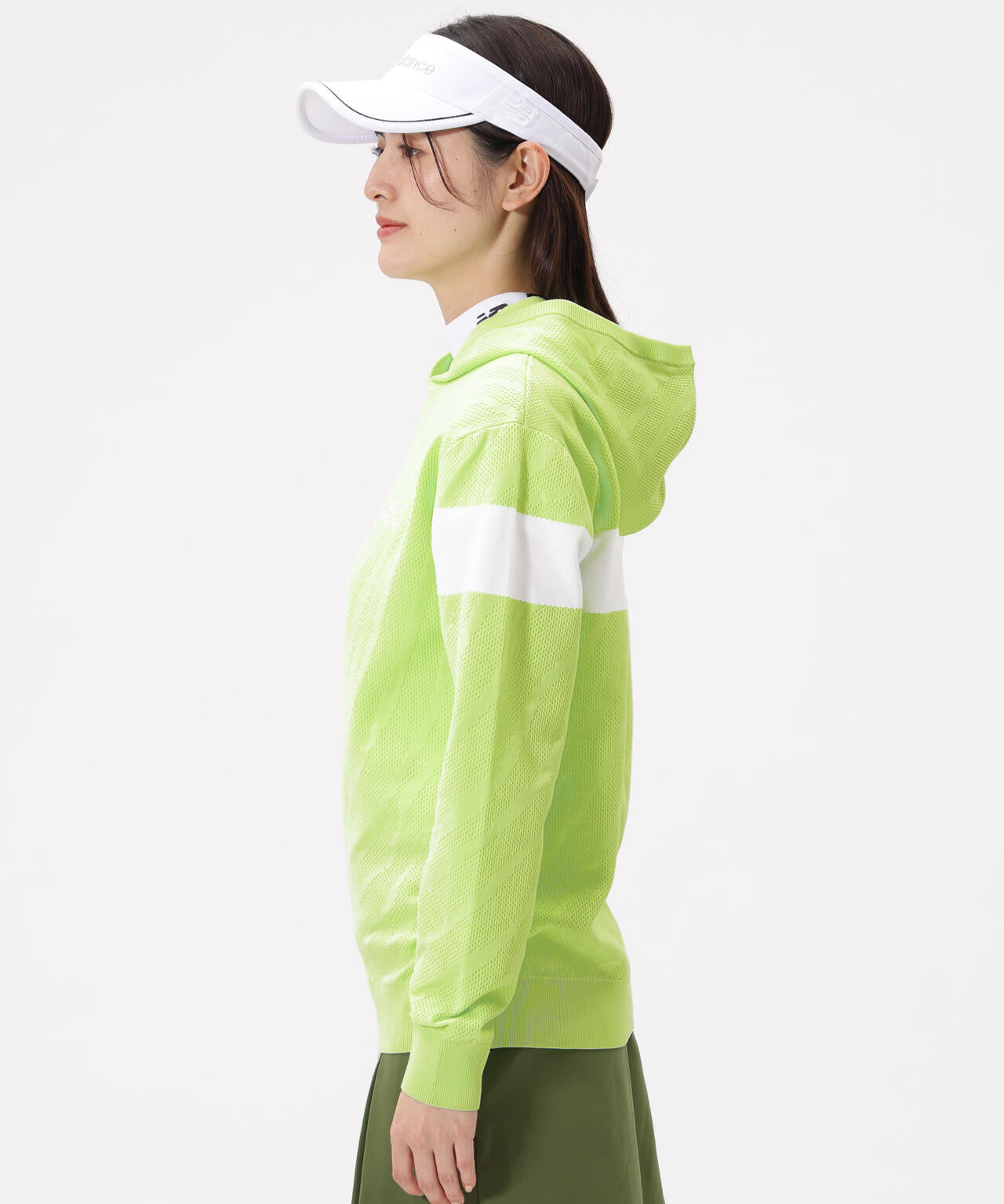 ゼブラ柄 ニット プルオーバー フーディー (WOMENS) | new balance
