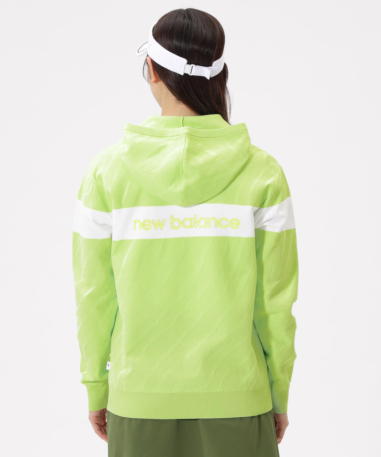 ゼブラ柄 ニット プルオーバー フーディー (WOMENS) | new balance