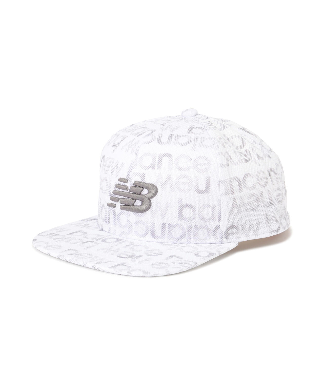 グラデーションボーダーロゴ フラットブリムキャップ (UNISEX)