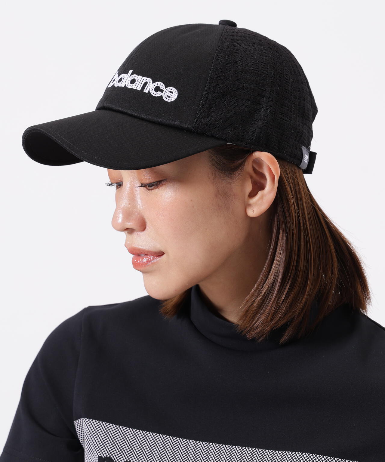 チェック柄メッシュ 6パネルキャップ (WOMENS)
