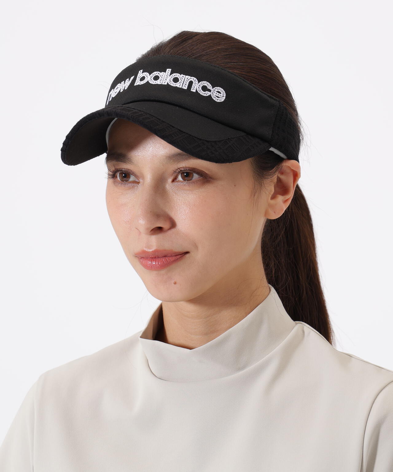 チェック柄メッシュ バイザー (WOMENS) | new balance golf