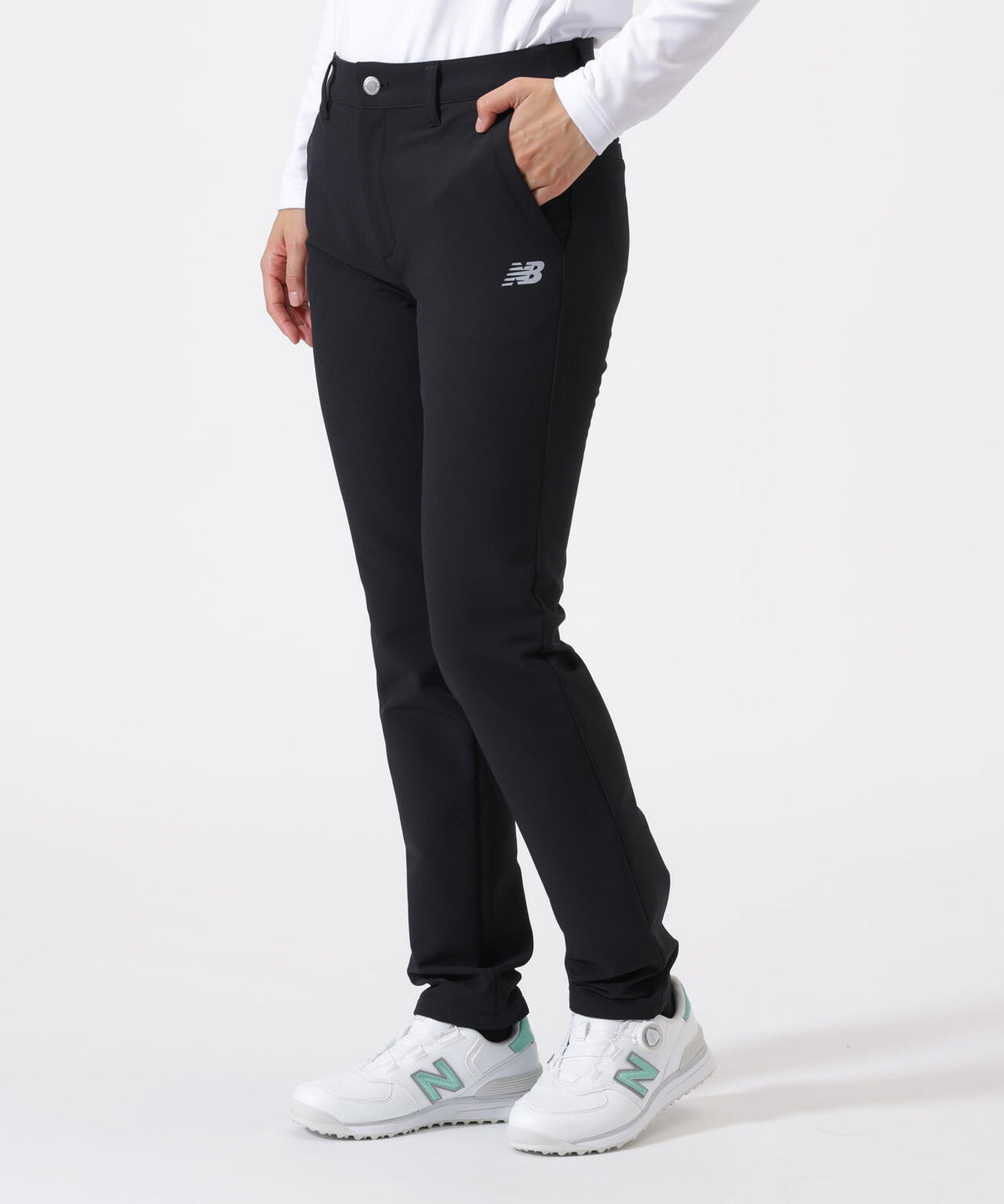 裏起毛 スリム ロングパンツ (WOMENS)