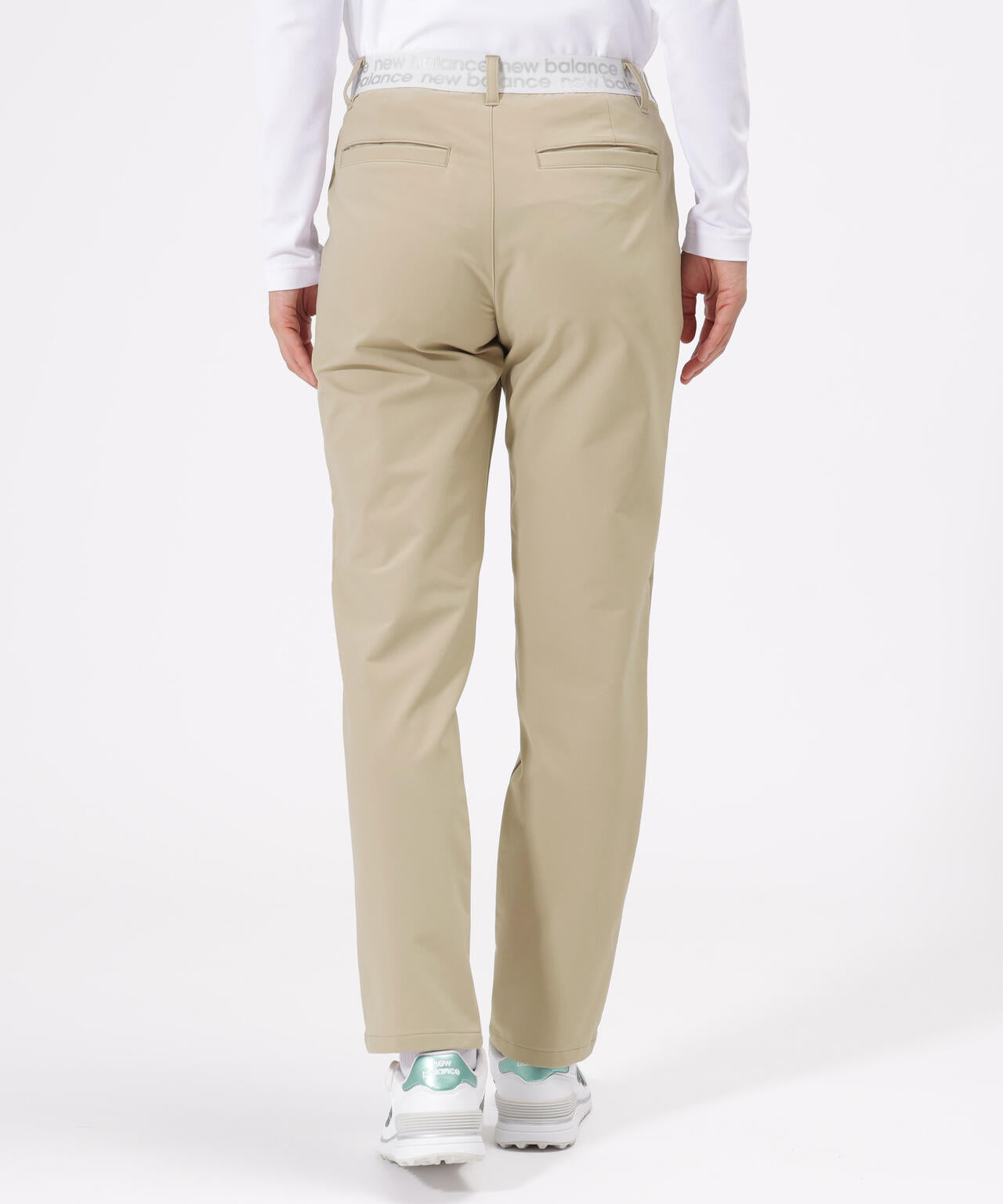New Balance Golf スリムパンツ ベージュ 撥水 ソフトシェル テーパード ロングパンツ (WOMENS) | new balance