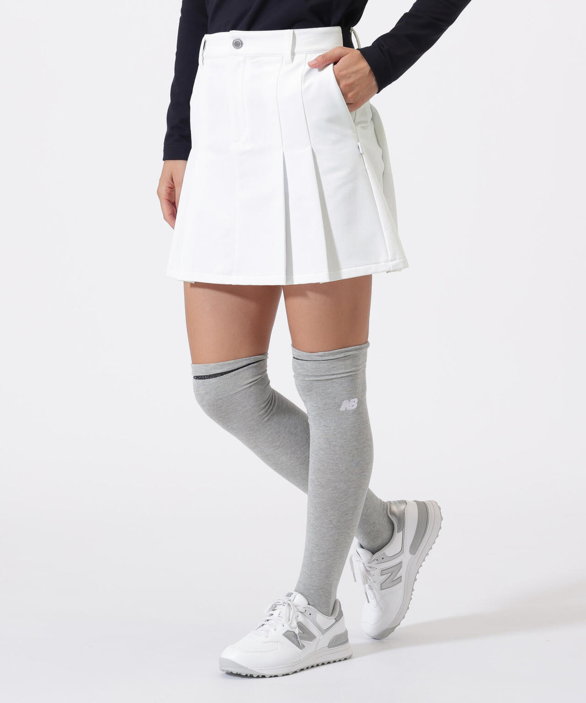 裏起毛 プリーツ スカート (WOMENS)