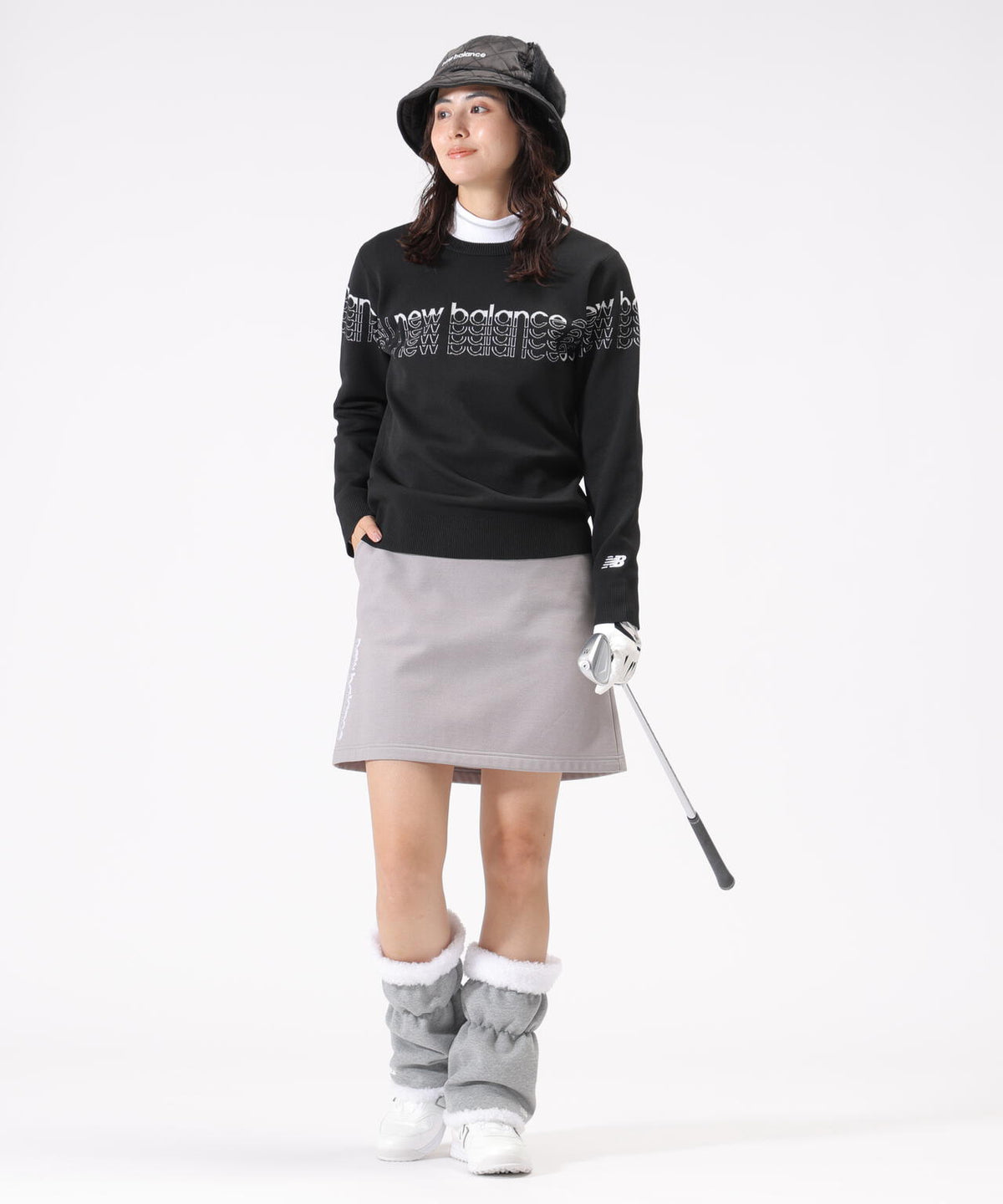 防風 スウェット ミディ丈スカート (WOMENS)