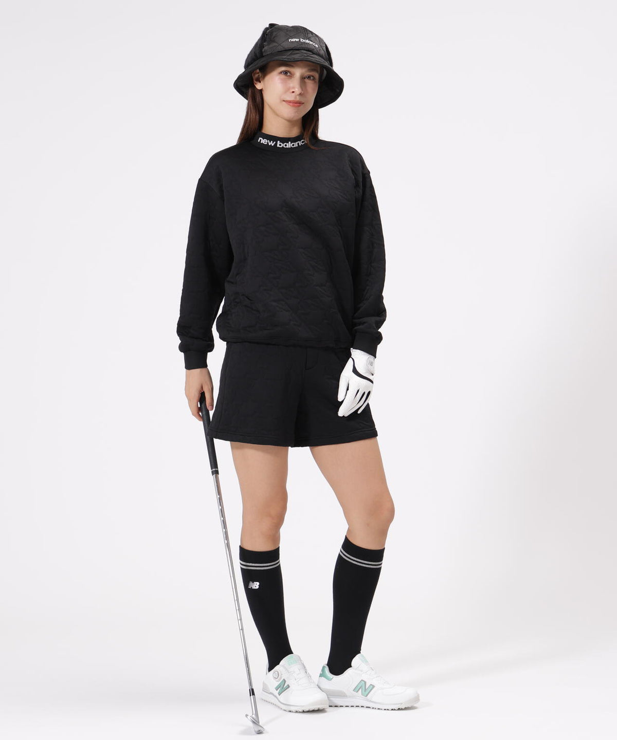 Nサークル柄 キルト キュロット (WOMENS)