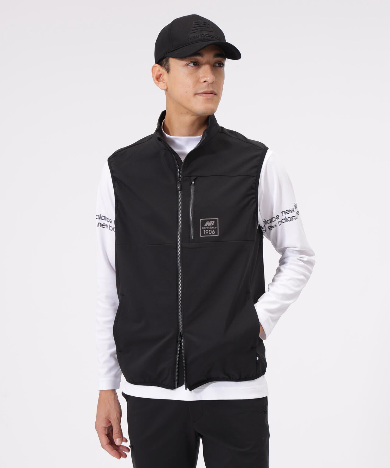 直営店舗限定】撥水 軽量 フルジップ スタンドベスト (MENS) | new