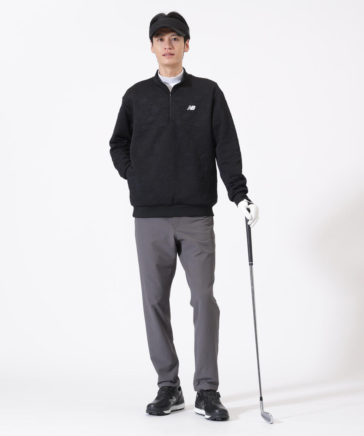Nサークルキルト ハーフジップ プルオーバー (MENS)