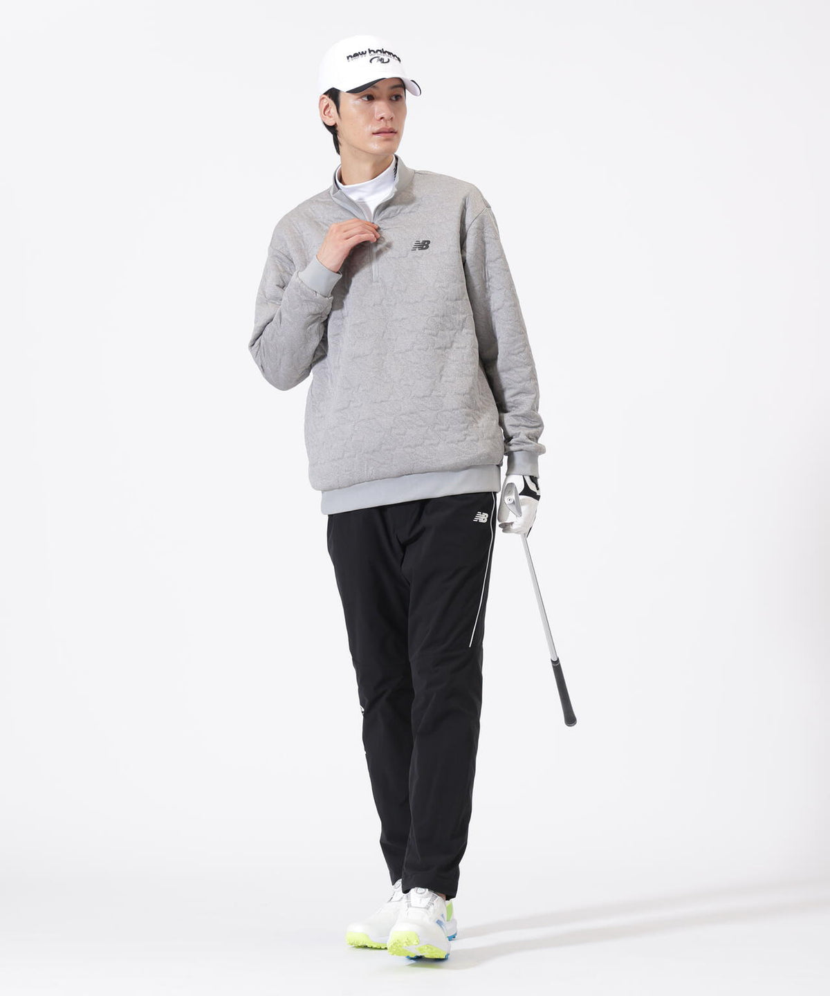 Nサークルキルト ハーフジップ プルオーバー (MENS)