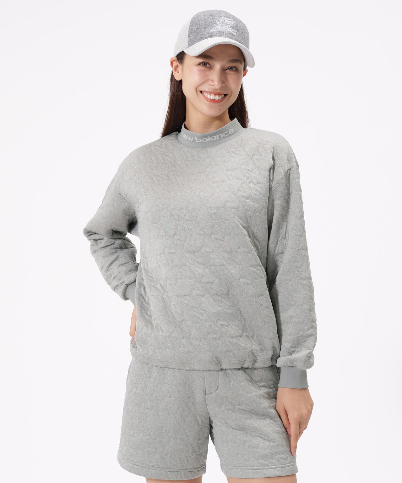 New Balance Golf セットアップ モックネック Nサークルキルト モックネック プルオーバー (WOMENS) | new balance