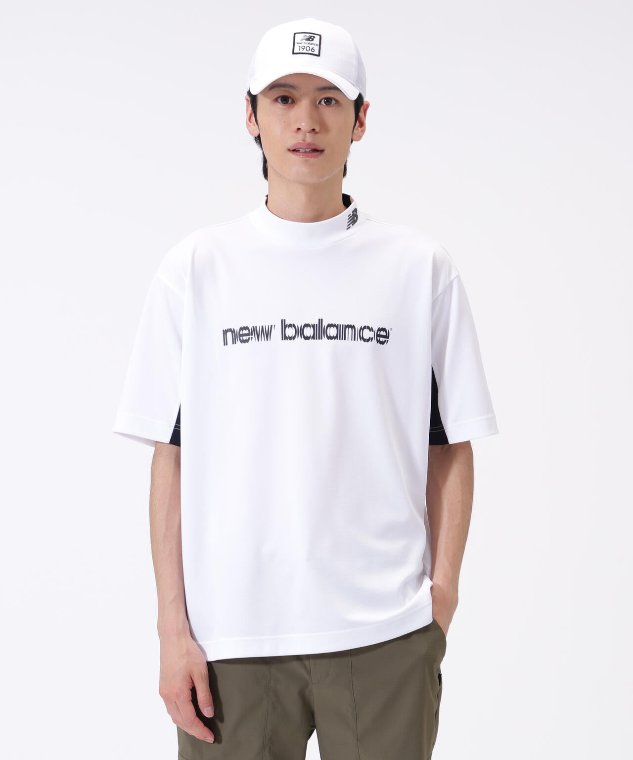 超速乾 ハーフスリーブ モックネック プルオーバー (MENS)